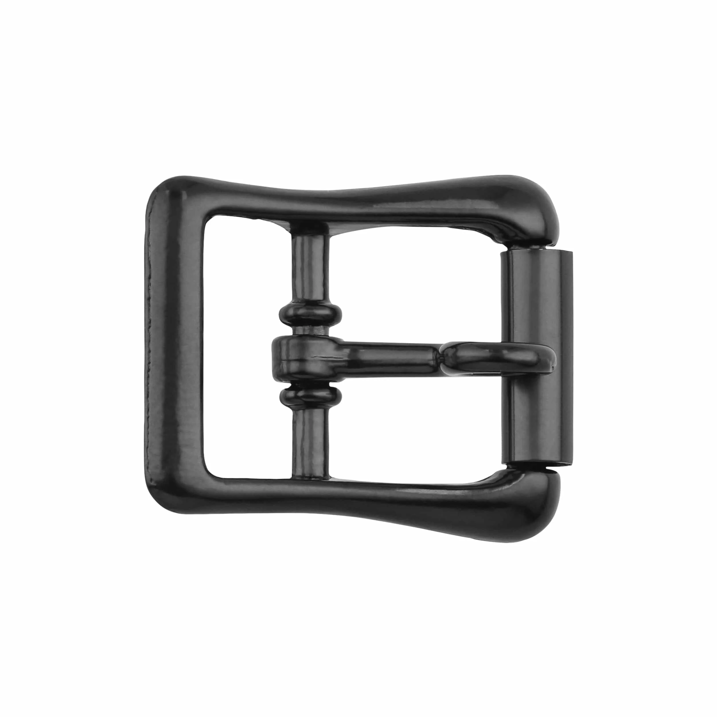 3/4" Black, Locking Tongue Roller buckle, Zinc Alloy, #C-2132-BLK