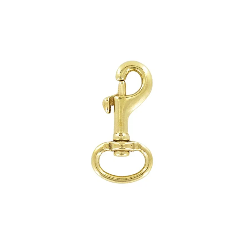3/4" Brass, Bolt Swivel Snap Hook,  Solid Brass, #P-1927-SB