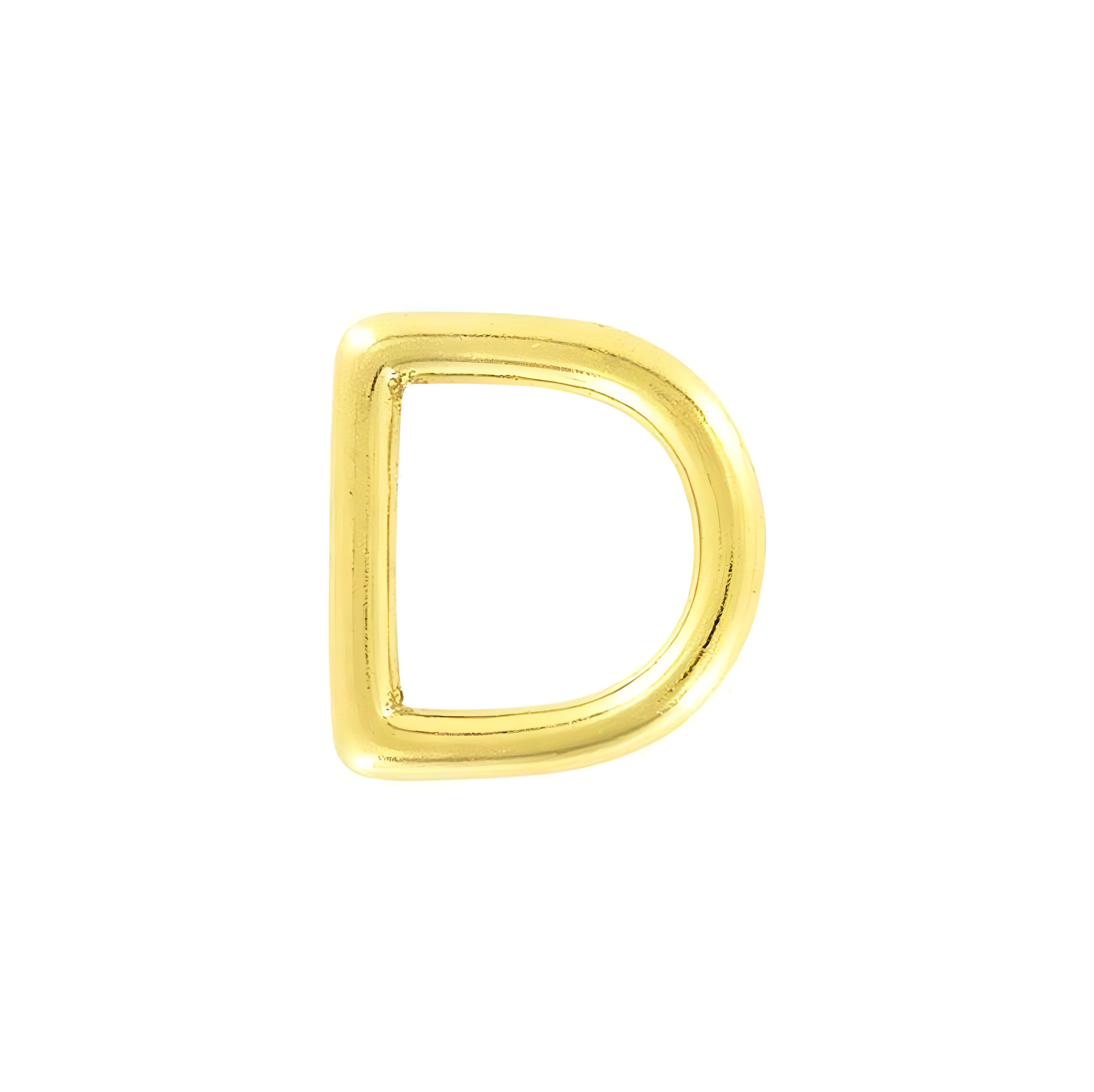 3/4" Brass, Cast D-Ring, Solid Brass, #P-1337-SB