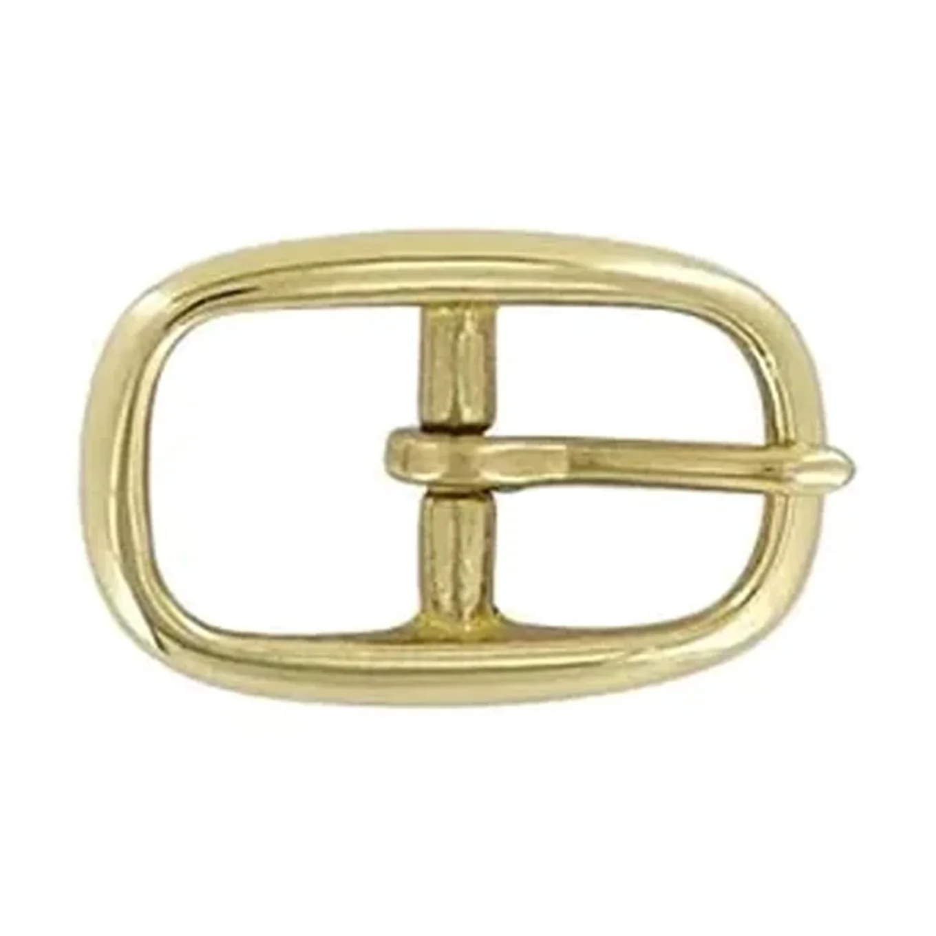 3/4" Brass, Center Bar Buckle, Solid Brass, #C-1130-SB