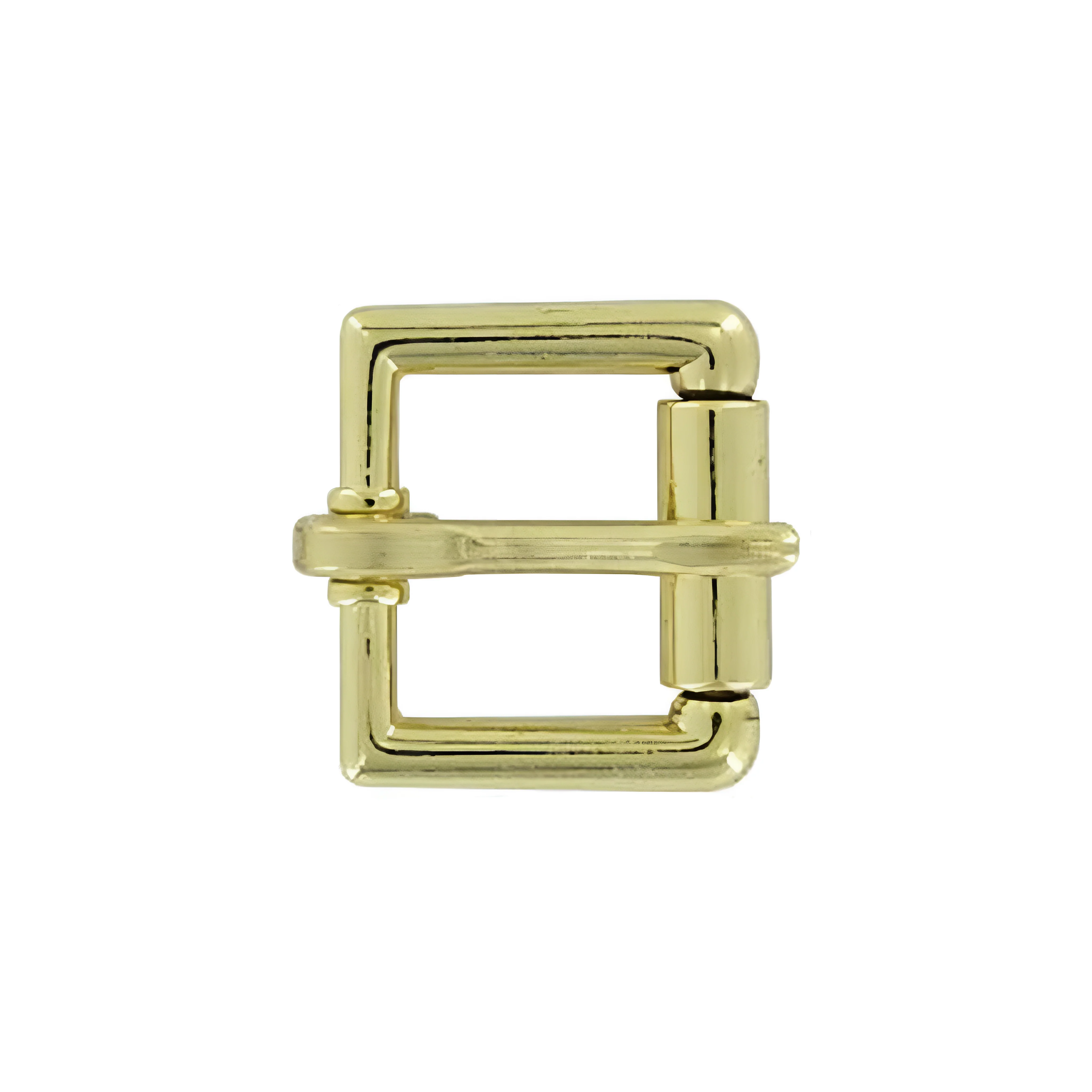 3/4" Brass, Heel Bar Roller Buckle, Zinc Alloy, #C-1355-3-4-BP