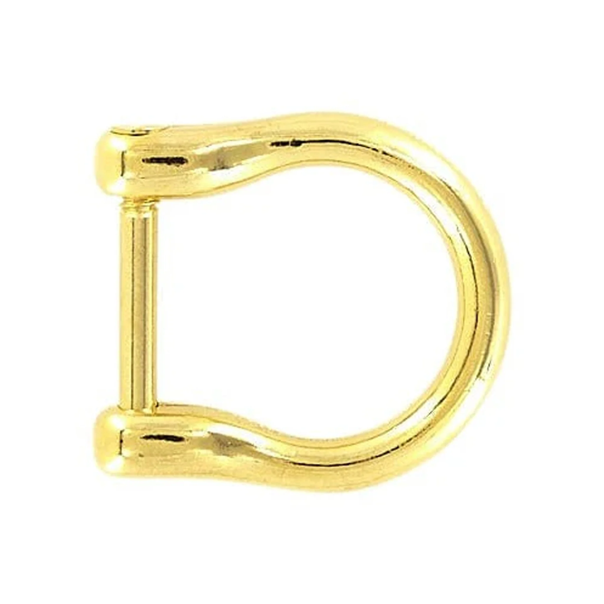 3/4" Gold, Horseshoe Ring with Screw-In Pin, Zinc Alloy, #P-2079-GOLD