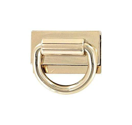 3/4" Light Gold, Handle Loop Anchor with 5/8" Channel, Zinc Alloy, #P-3093-LTGOLD