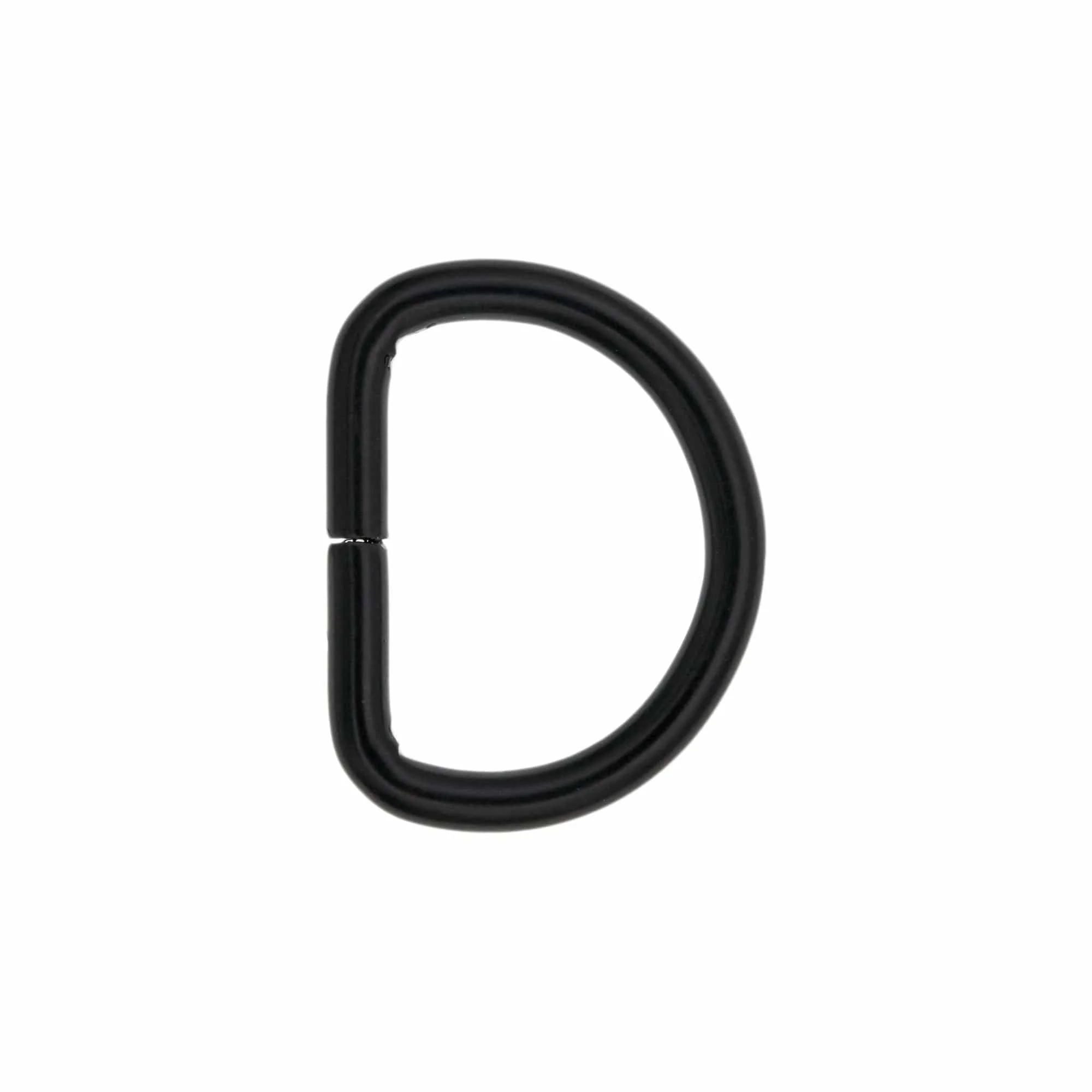 3/4" Matte Black, Split D-Ring, Steel, #D-105-BLK