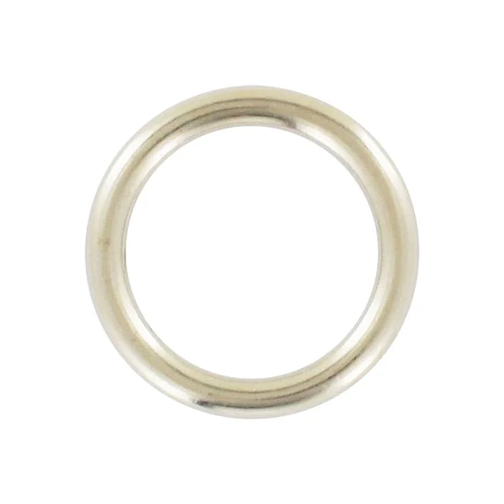 3/4" Nickel, Cast Round Ring, Zinc Alloy, #A-232-NP