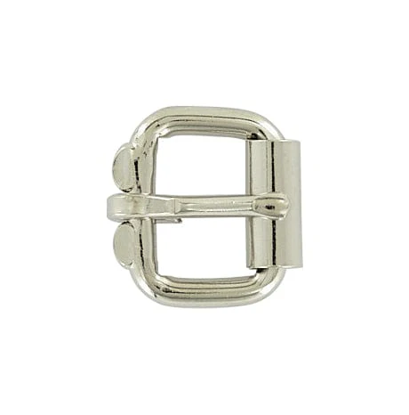 3/4" Nickel, Heel Bar Roller Buckle, Steel, #C-1055-3-4-NP