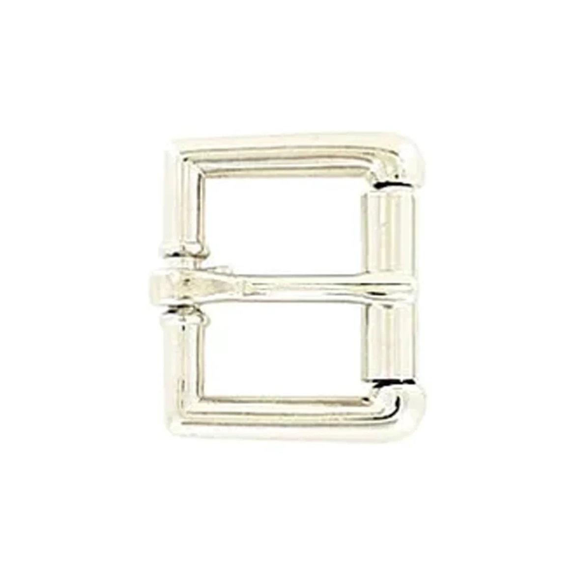 3/4" Nickel, Heel Bar Roller Buckle, Zinc Alloy, #C-1355-3-4-NP