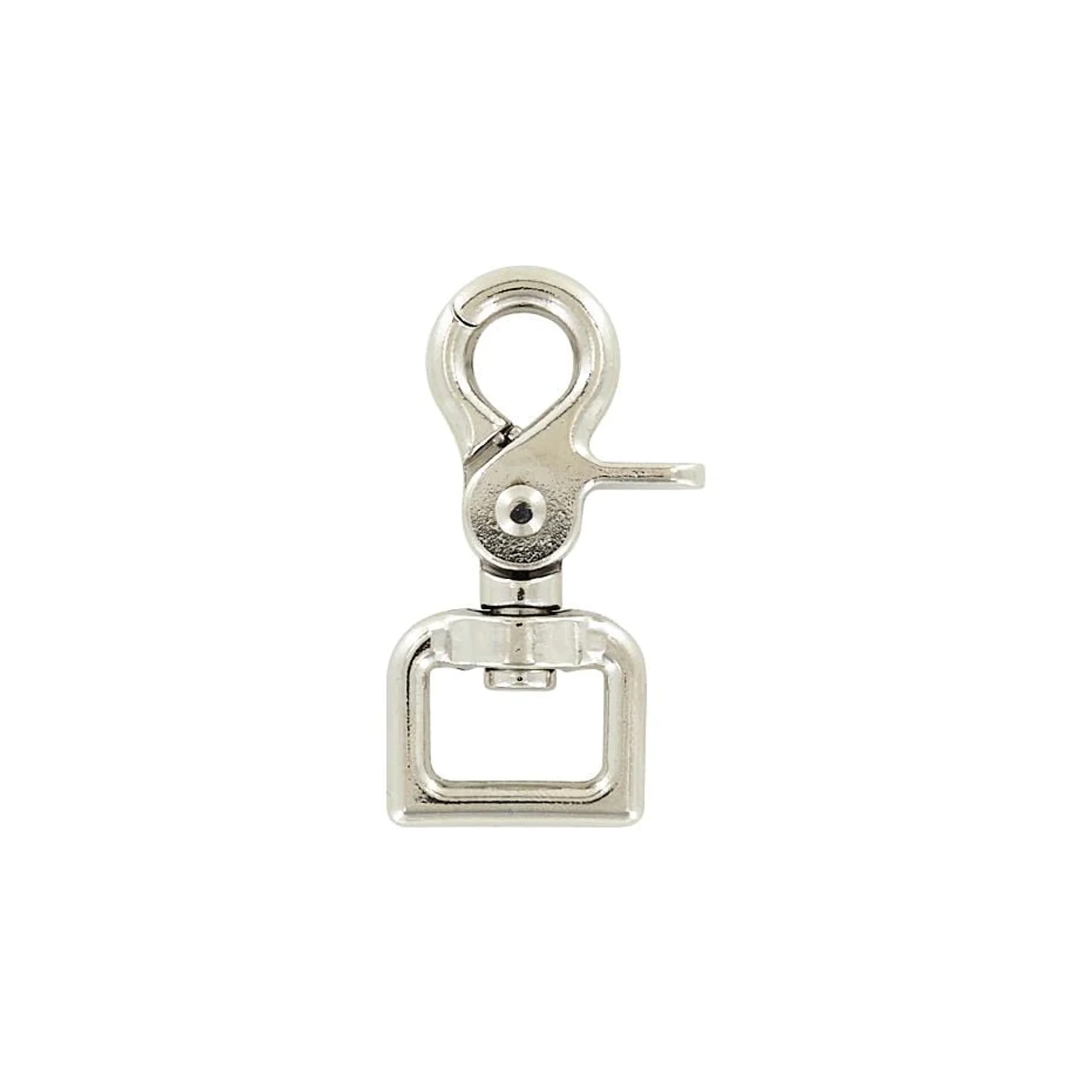3/4" Nickel, Trigger Swivel Snap Hook, Zinc Alloy, #C-1349