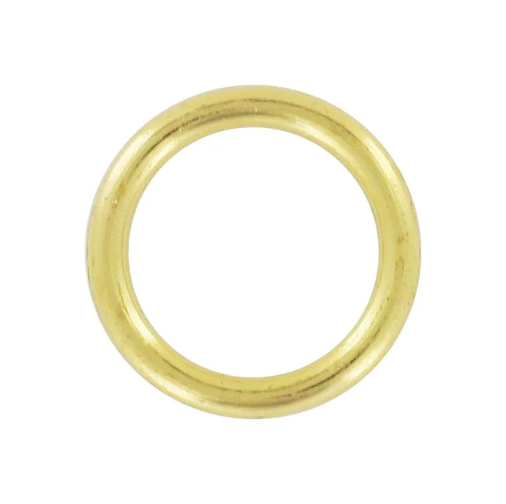 3/4" Shiny Brass, Cast Round Ring, Zinc Alloy, #A-232-BP