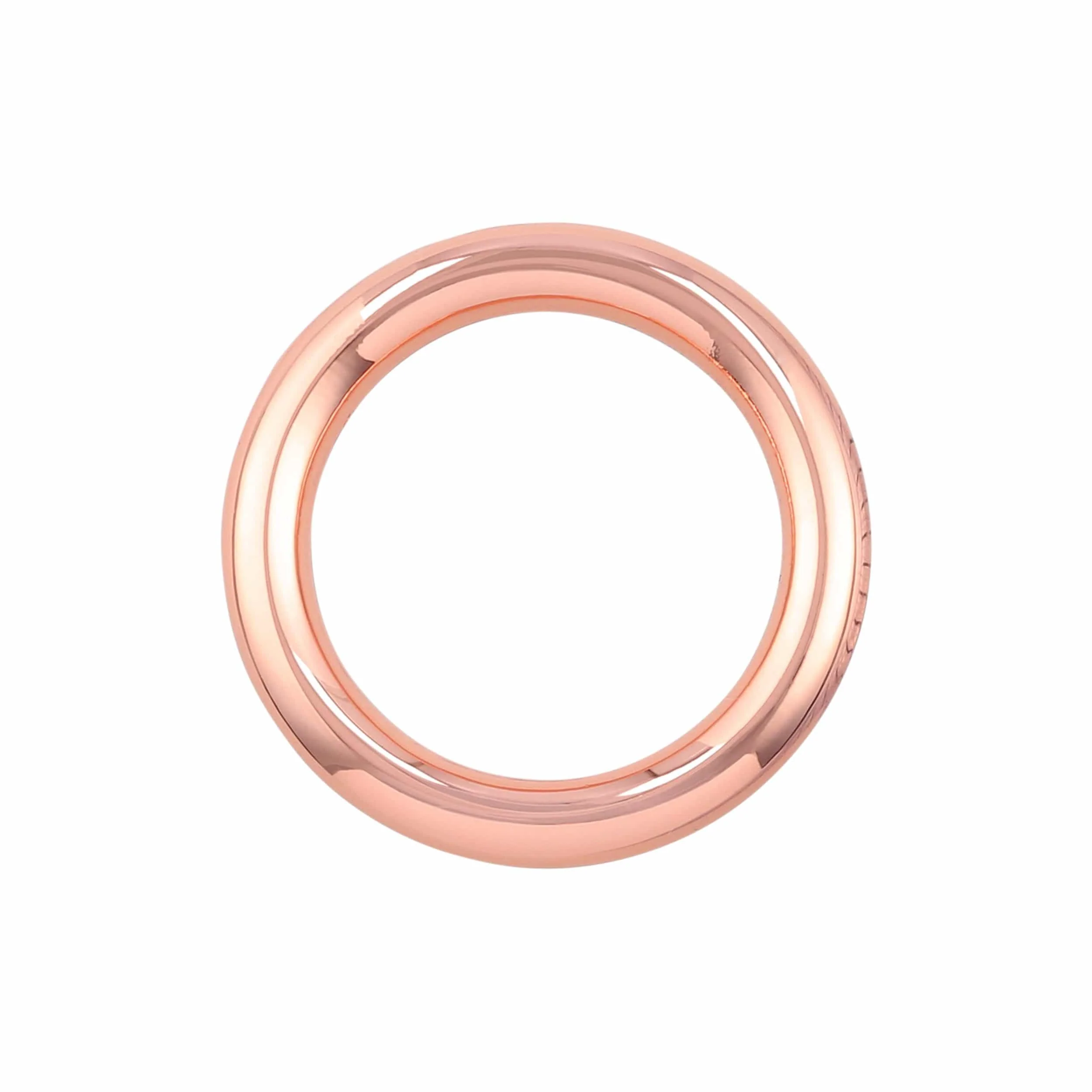 3/4" Shiny Copper, Solid Round Ring, Zinc Alloy, #P-3157-CPR