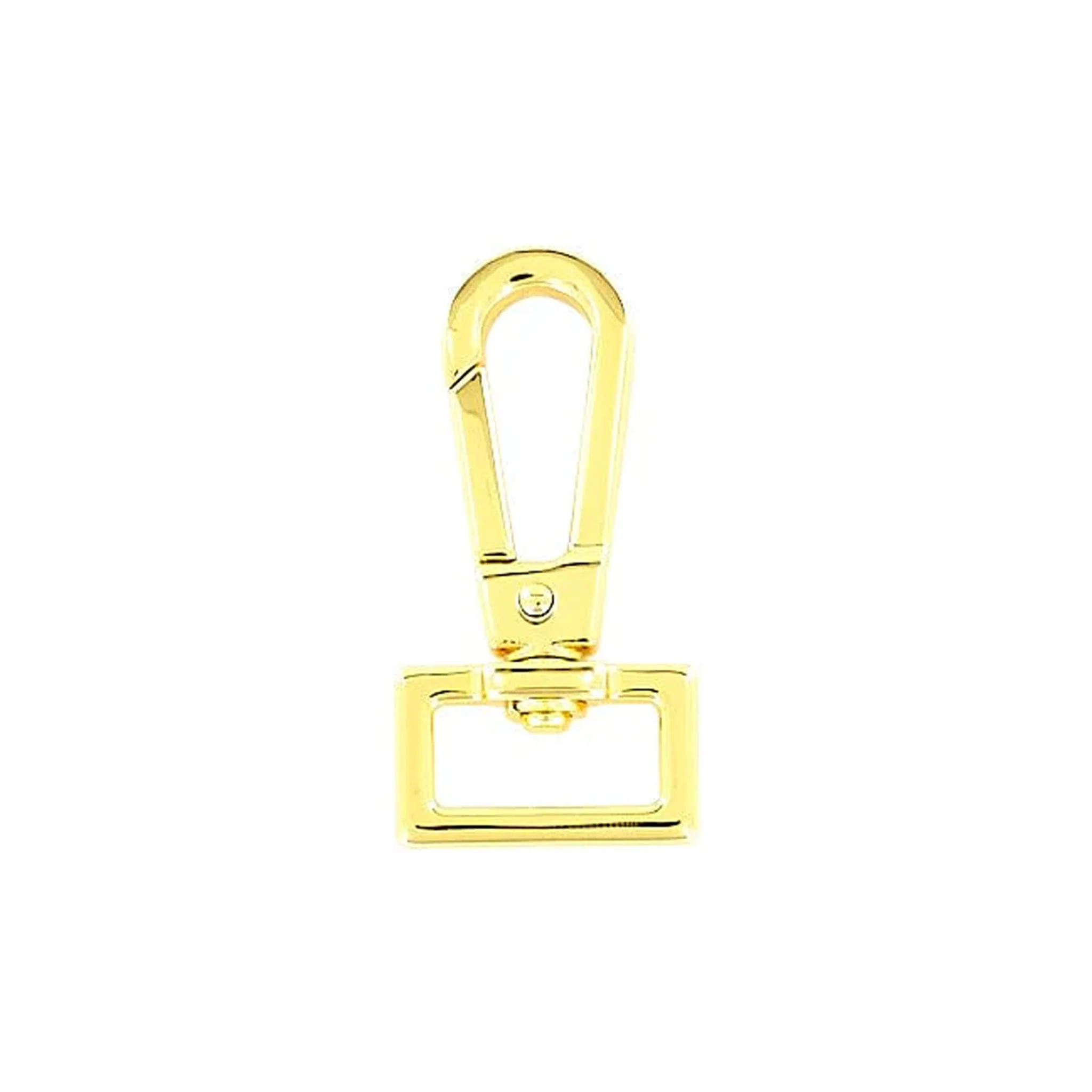 3/4" Shiny Gold, Lever Flat Profile Swivel Snap, Zinc Alloy, #P-3129-GOLD