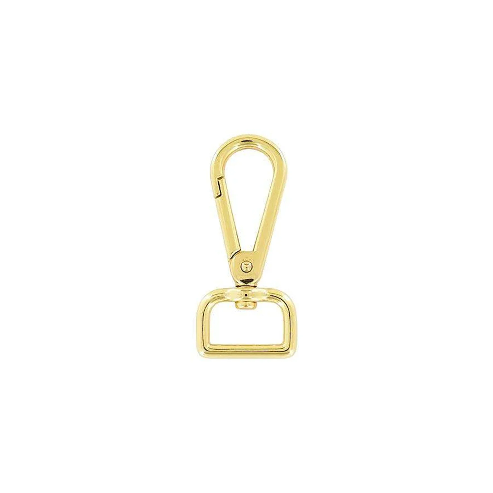 3/4" Shiny Gold, Tear Drop Lever Swivel Snap, Zinc Alloy, #P-3132-GOLD