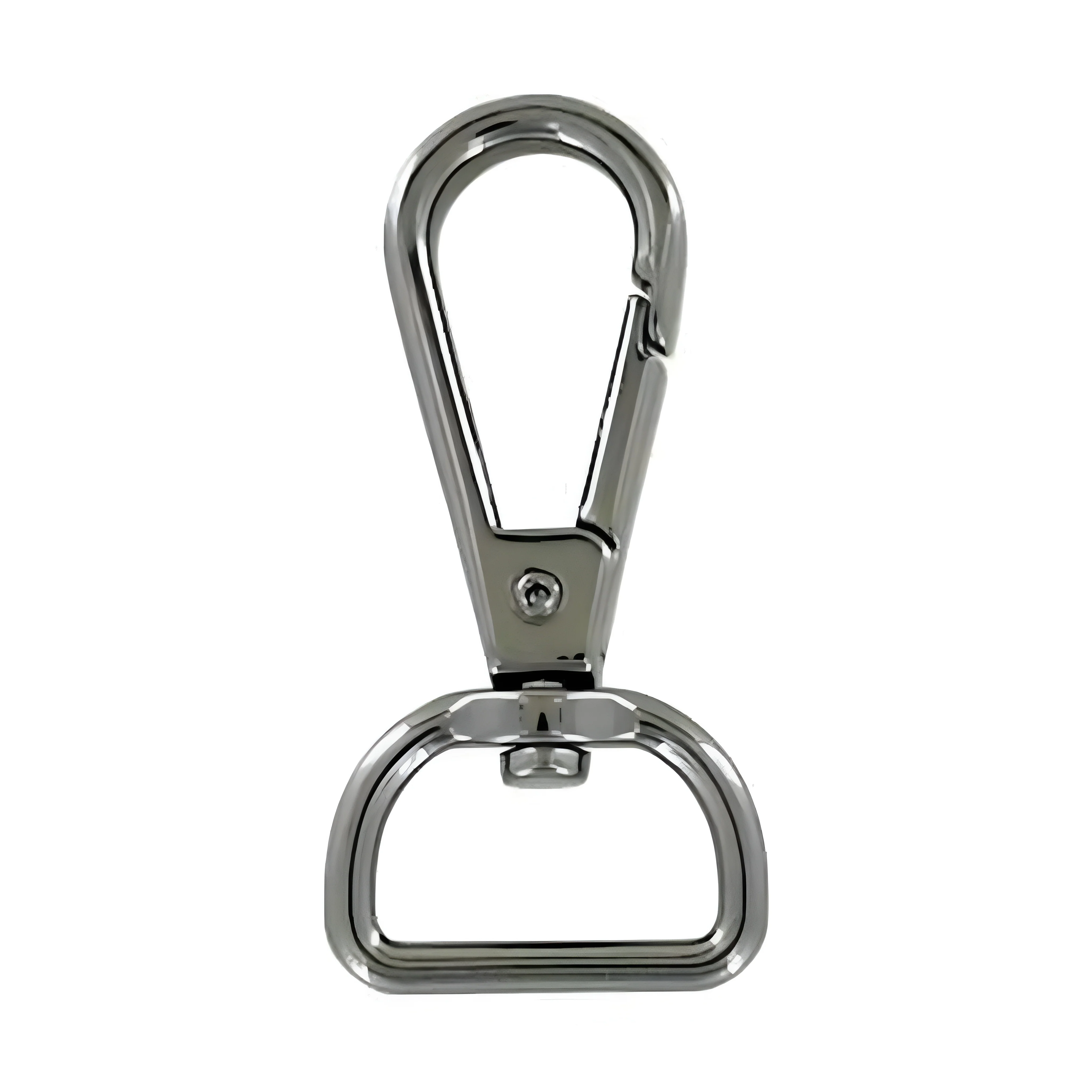 3/4" Shiny Gunmetal, Tear Drop Lever Swivel Snap, Zinc Alloy-PK5, #P-3180-GUNM