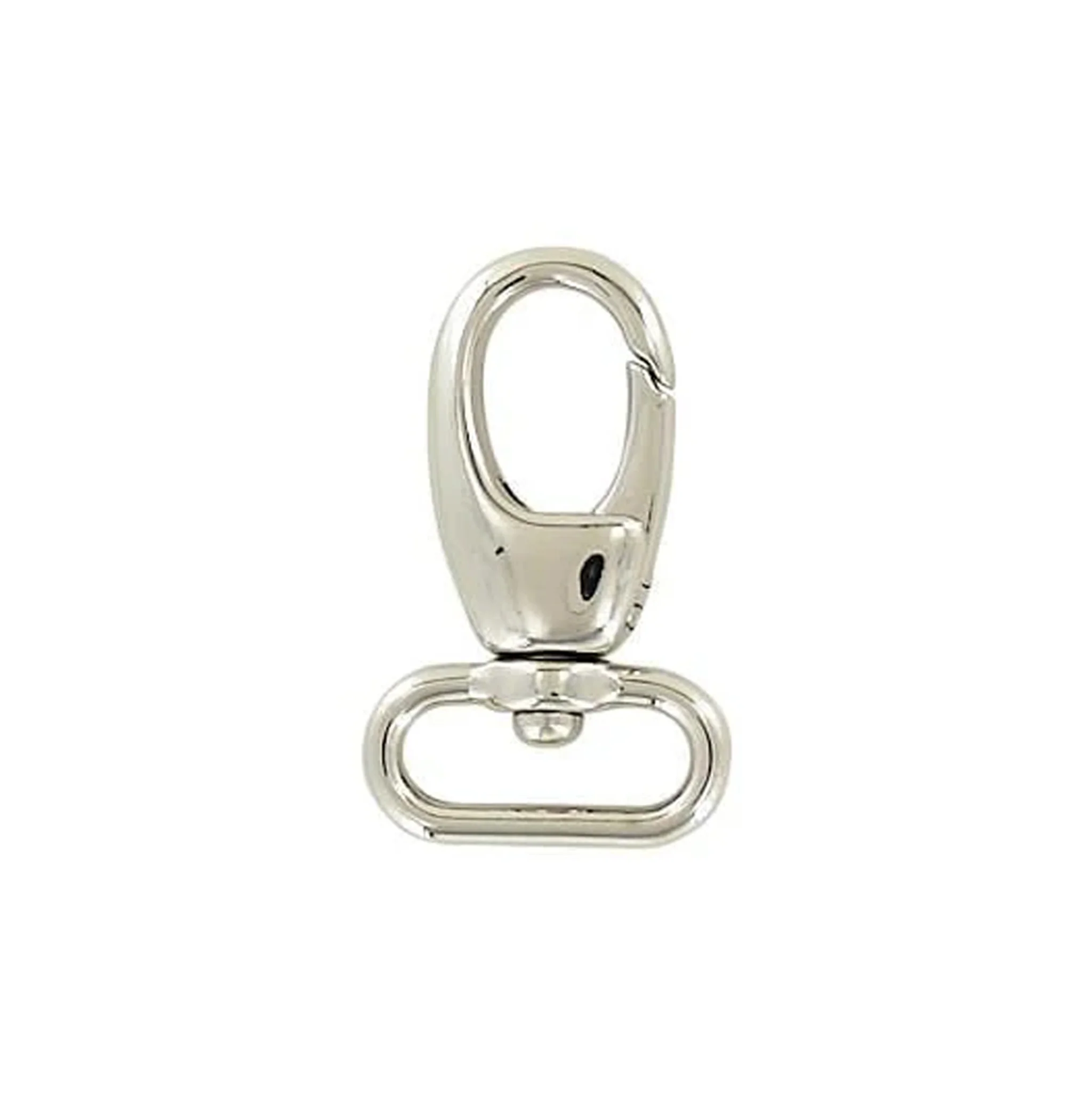 3/4" Shiny Nickel, Lever Swivel Snap Hook, Zinc Alloy-PK4, #P-2273-NIC