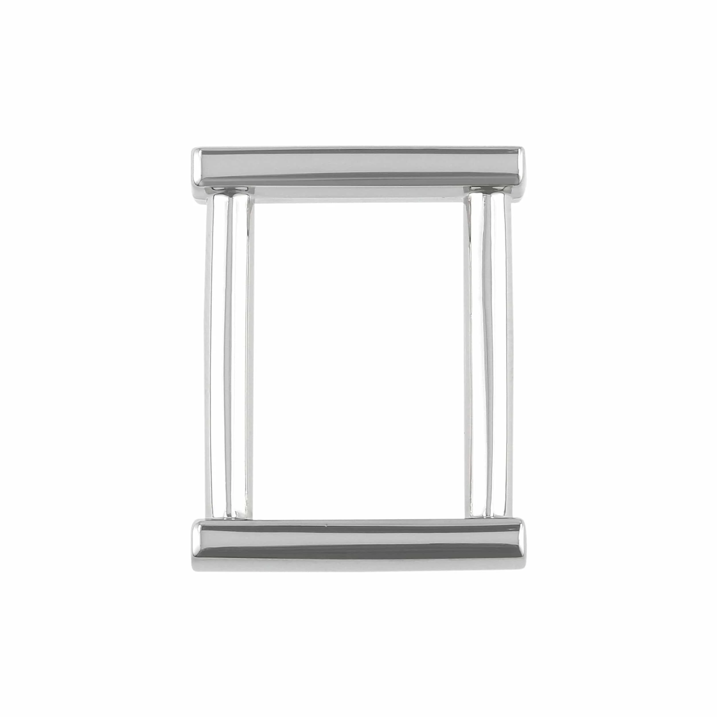 3/4" Shiny Nickel, Solid Rectangular Ring, Zinc Alloy, #P-2513