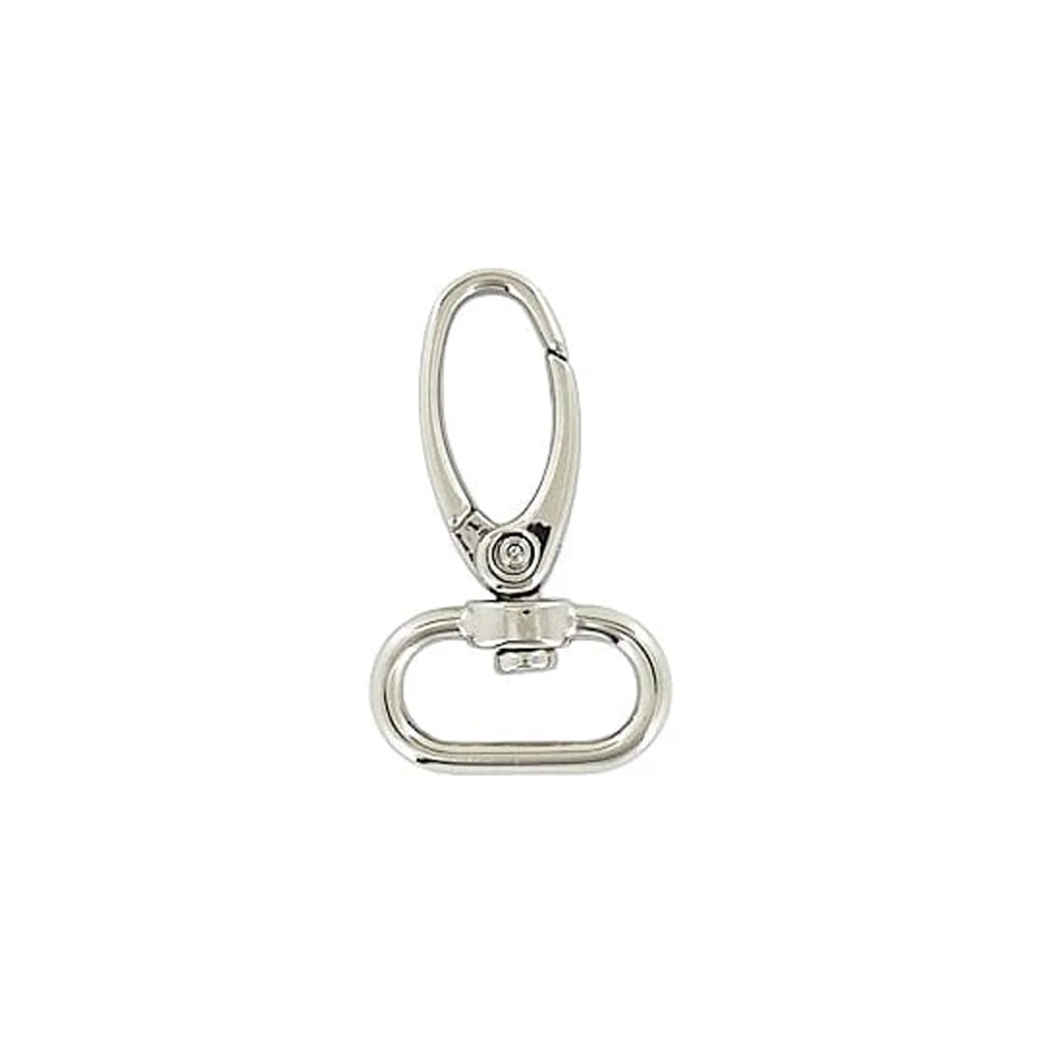 3/4" Shiny Nickel, Swivel Snap Hook, Zinc Alloy-5pk, #P-3079-NIC