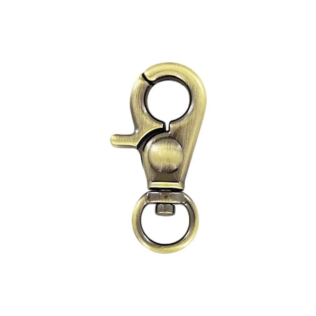 3/8" Antique Brass, Trigger  Swivel Snap Hook, Zinc Alloy, #P-2651-ANTB