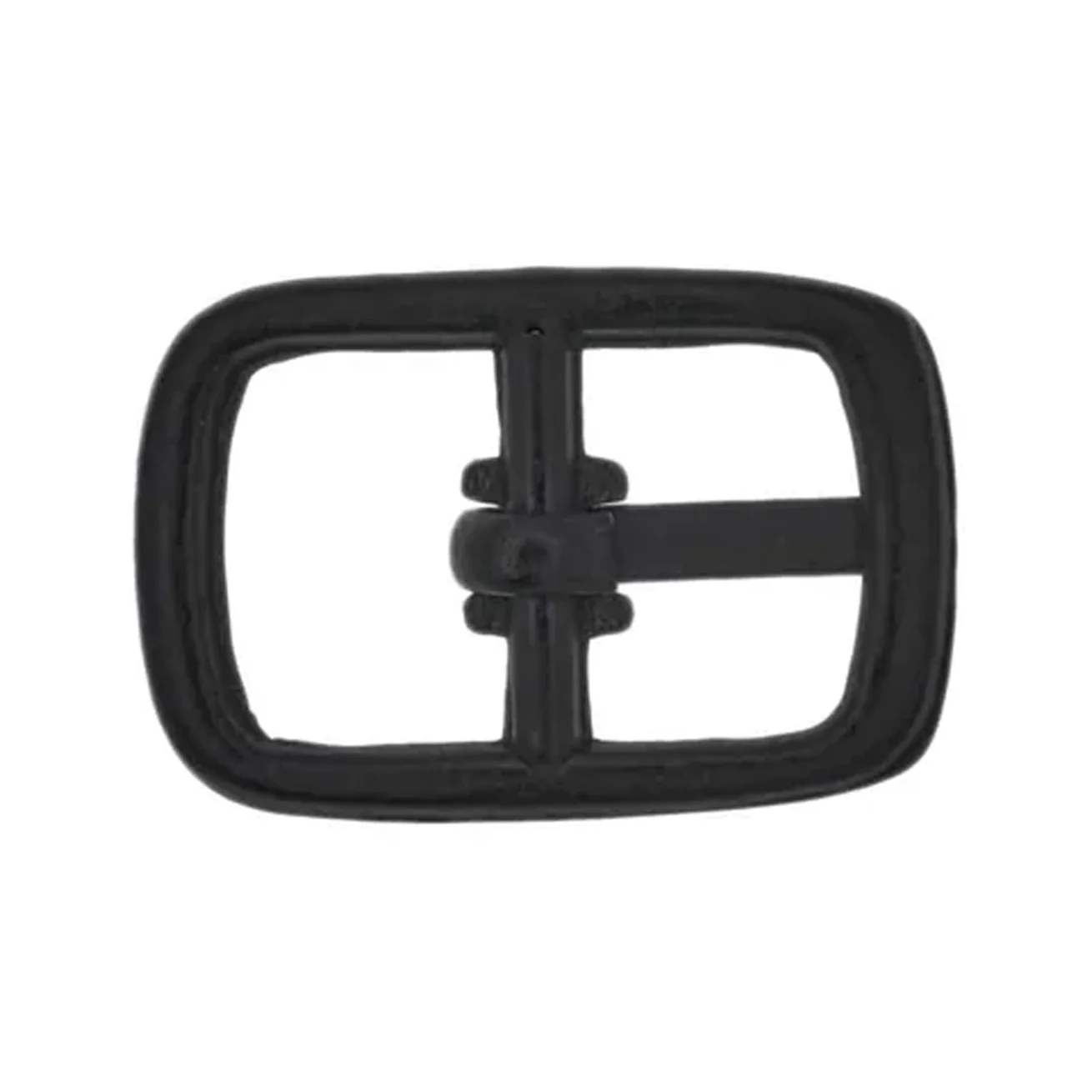 3/8" Black, Center Bar Buckle, Zinc Alloy, #C-1307-BLK