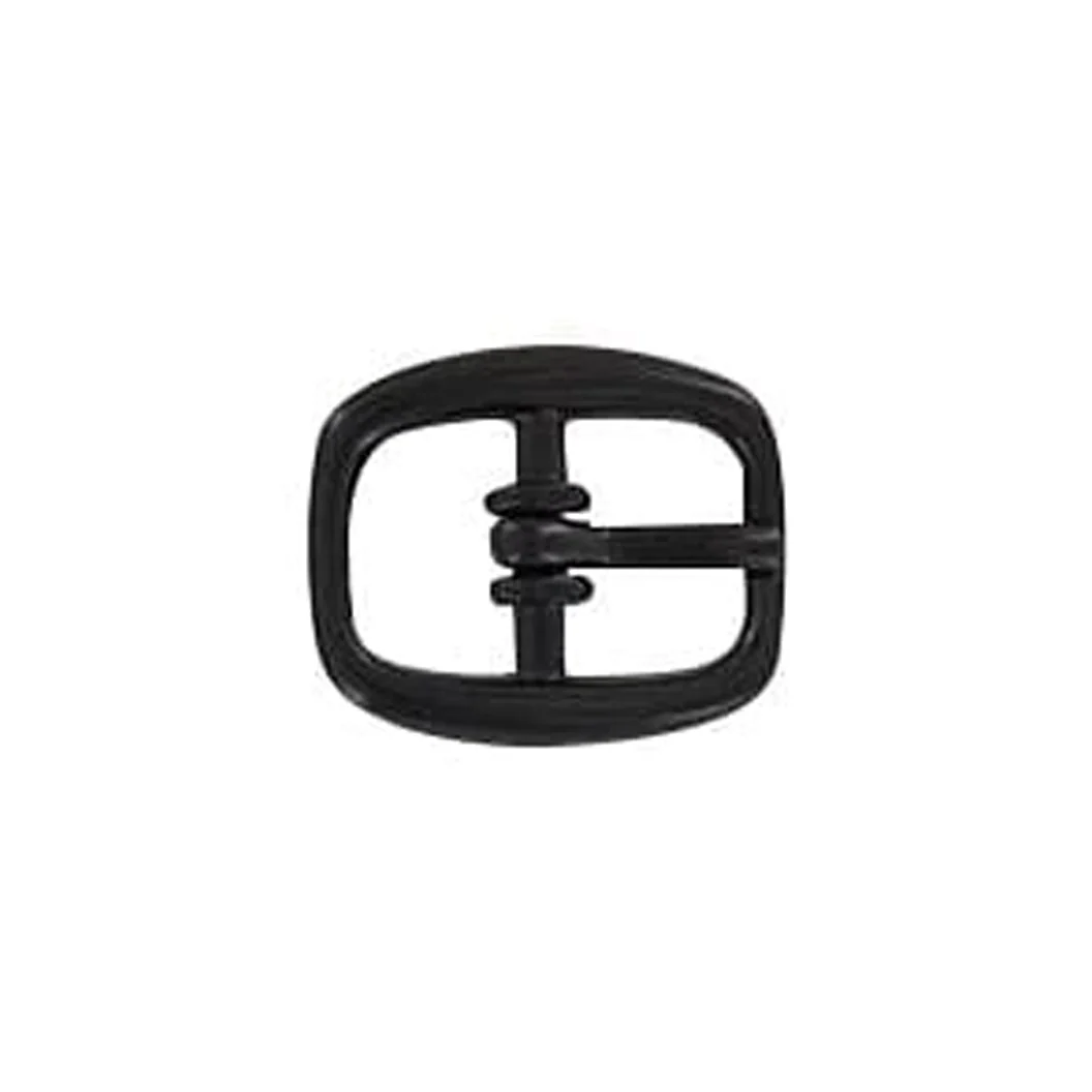 3/8" Black, Center Bar Buckle, Zinc Alloy, #C-1658-BLK
