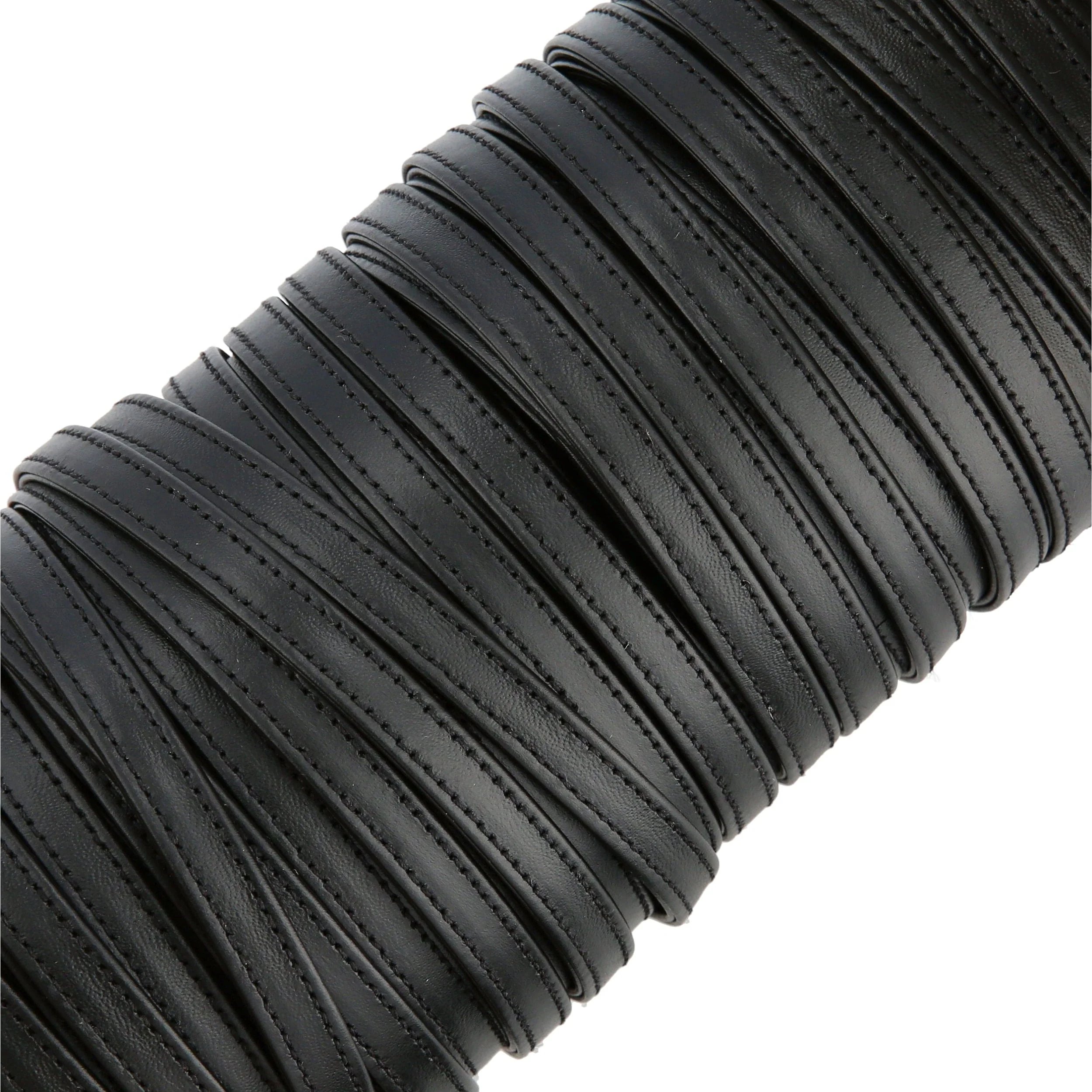 3/8" Black, Leather Strapping, Leather, #CALF-3-8-BLK