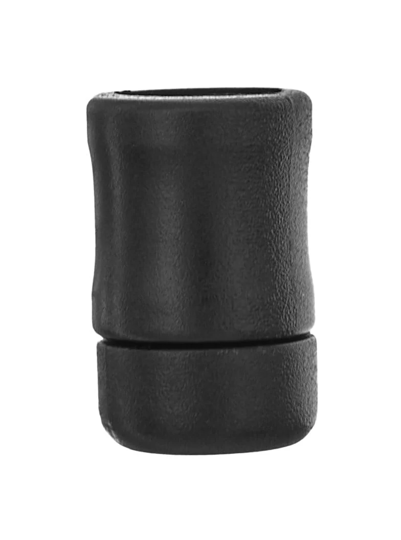 3/8" Black, Purse Strap End Cap, Plastic, #C-1751