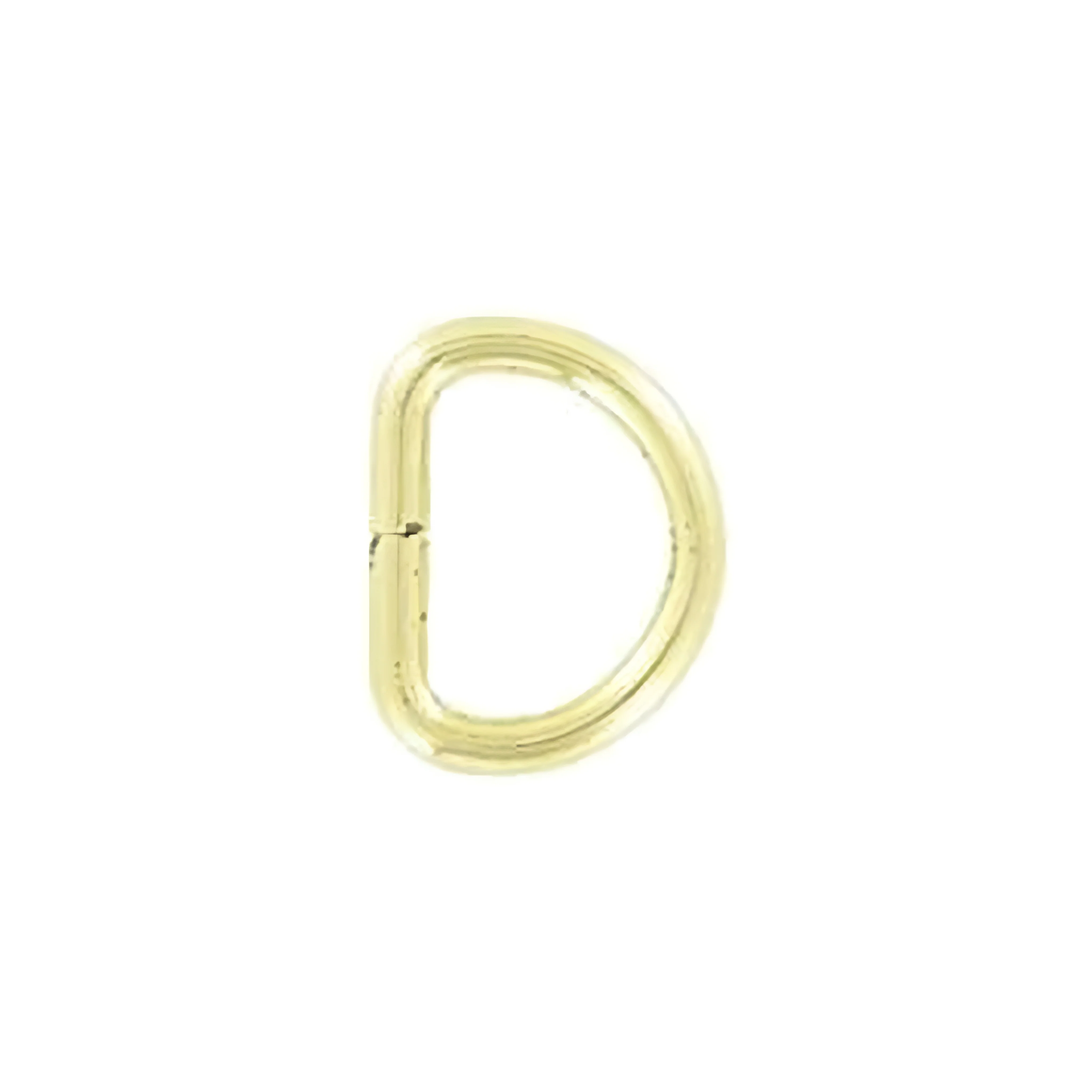 3/8" Brass,  Split D Ring, Steel, #P-975-BP