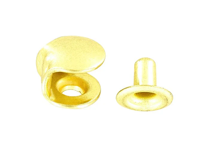 3/8" Brass, Boot Hook with Rivet, Steel, #A-314-BP