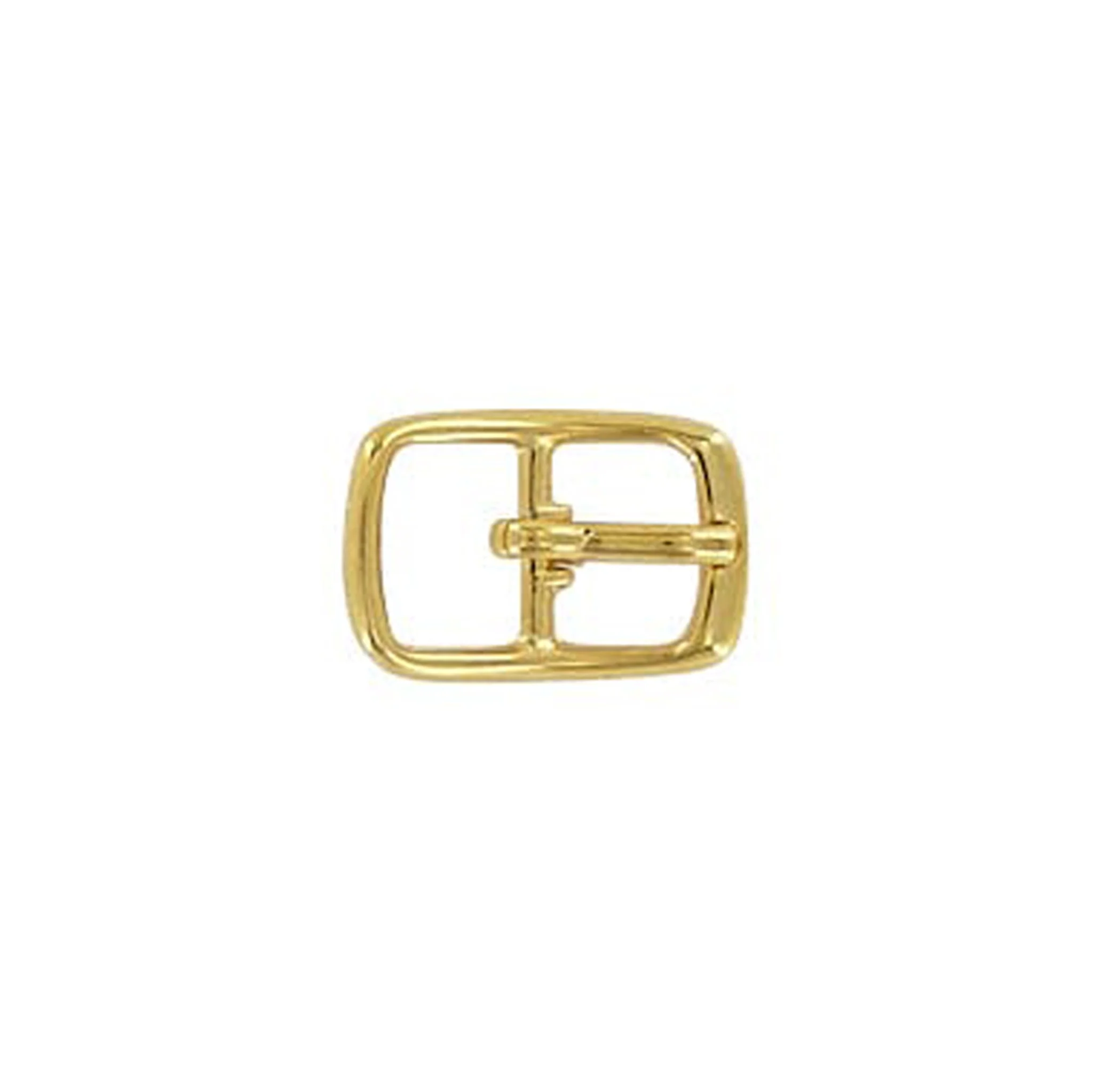 3/8" Gold, Center Bar Buckle, Zinc Alloy, #C-1307-GOLD