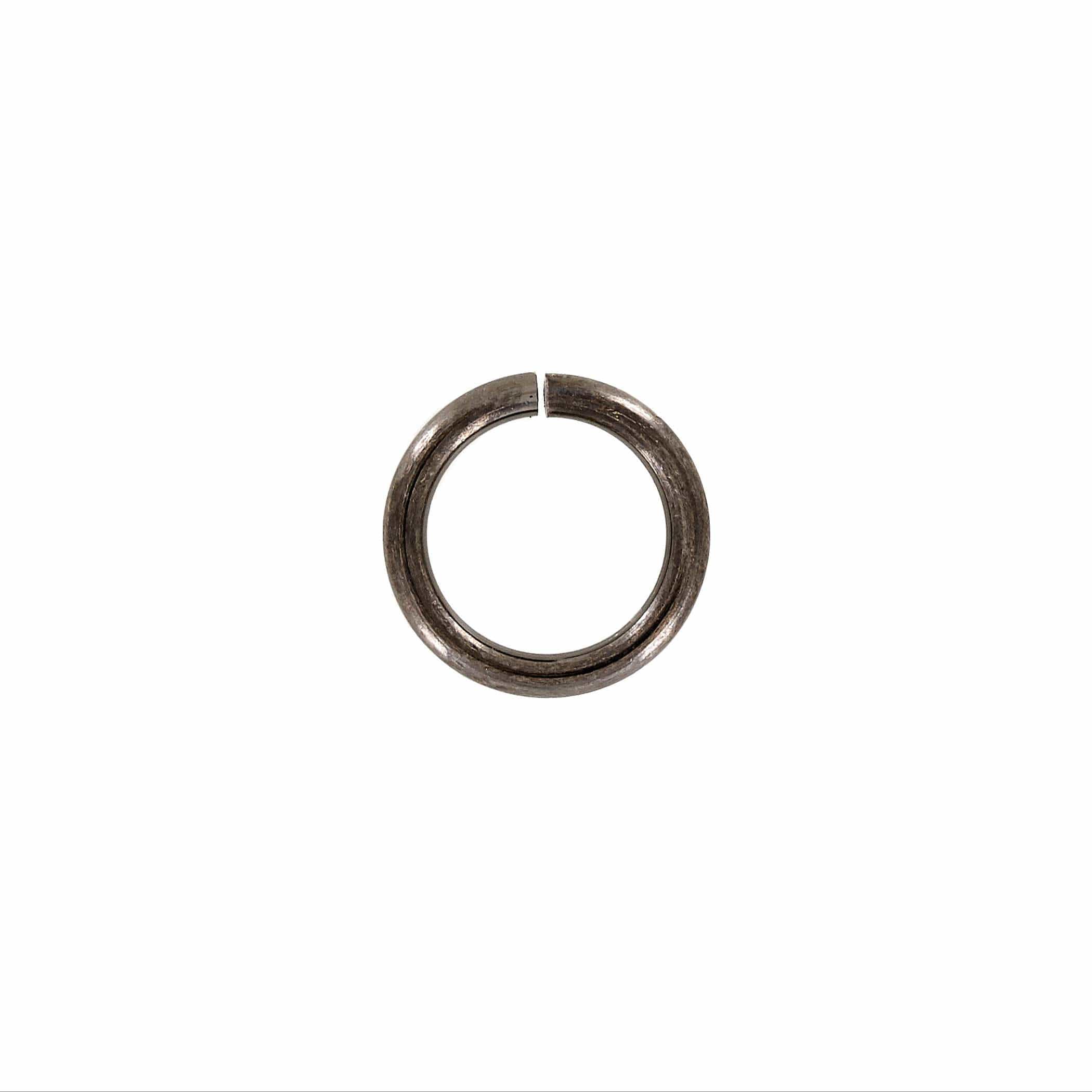 3/8" Gunmetal, Split Round Jump Ring, Solid Brass, #A-2-1-2-GUNM
