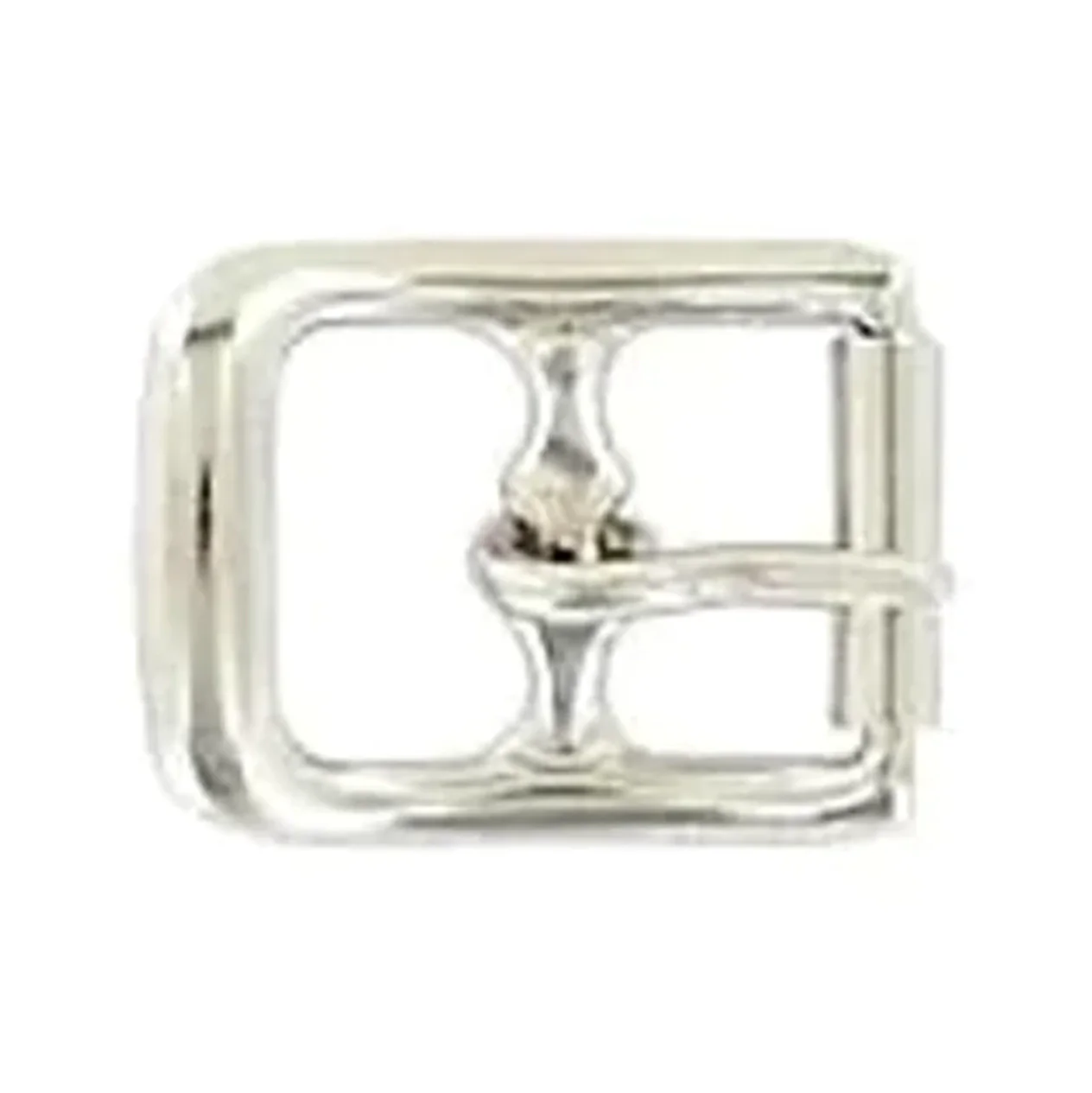 3/8" Nickel, Center Bar Buckle, Steel, #C-26-3-8-NP