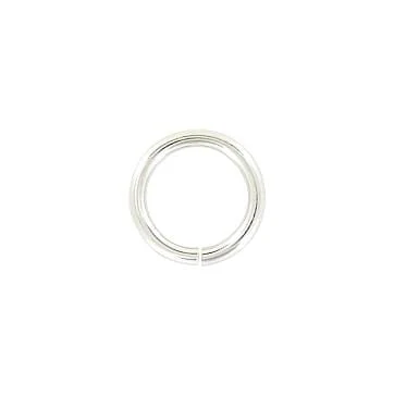 3/8" Nickel, Split Round Jump Ring, Solid Brass, #A-2-1-2-SBN