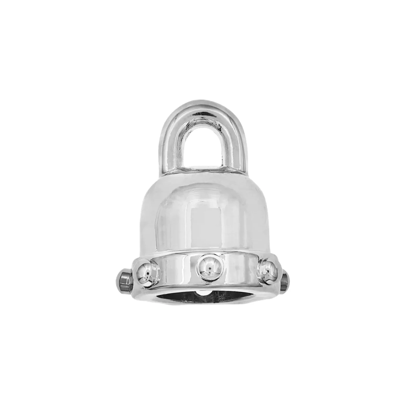 3/8" Shiny Nickel, Purse Strap End Cap, Zinc Alloy, #P-2751