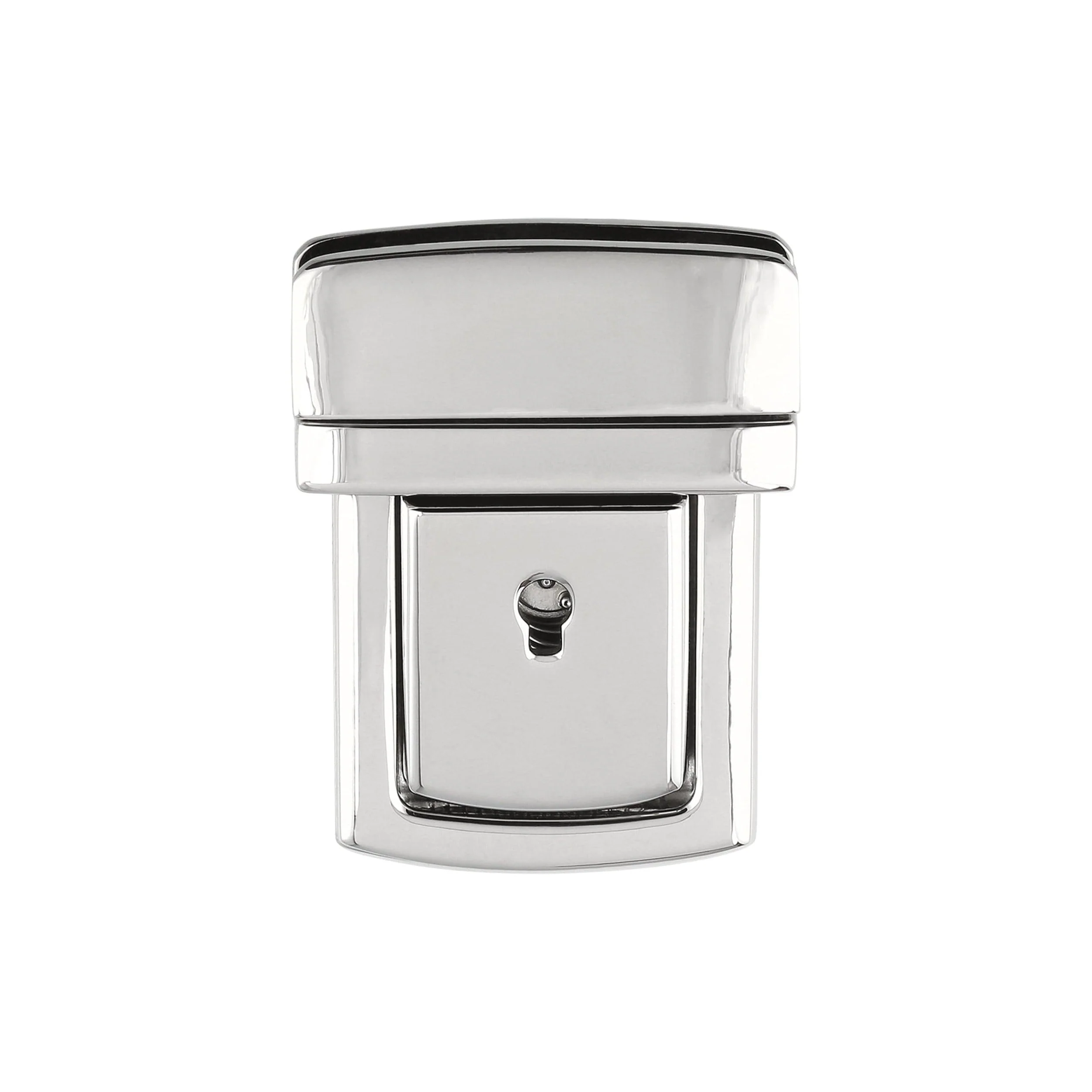 35mm Shiny Nickel, Tuck Catch with Lock, Zinc Alloy, #L-361-NP