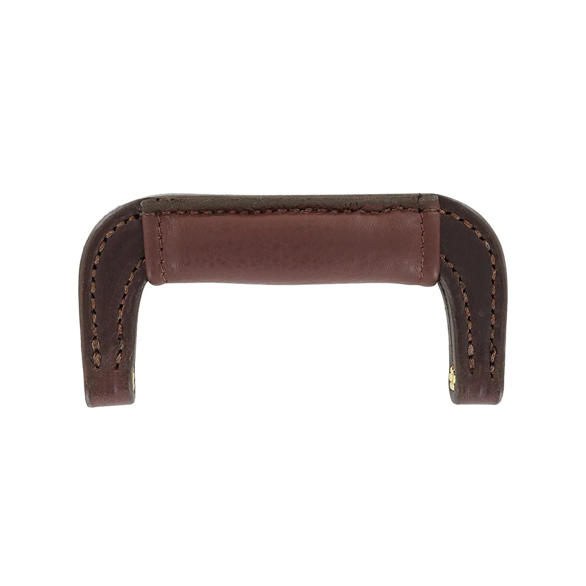 4 1/2" Brown, Padded Post Handle, Leather, #L-1666-BRO