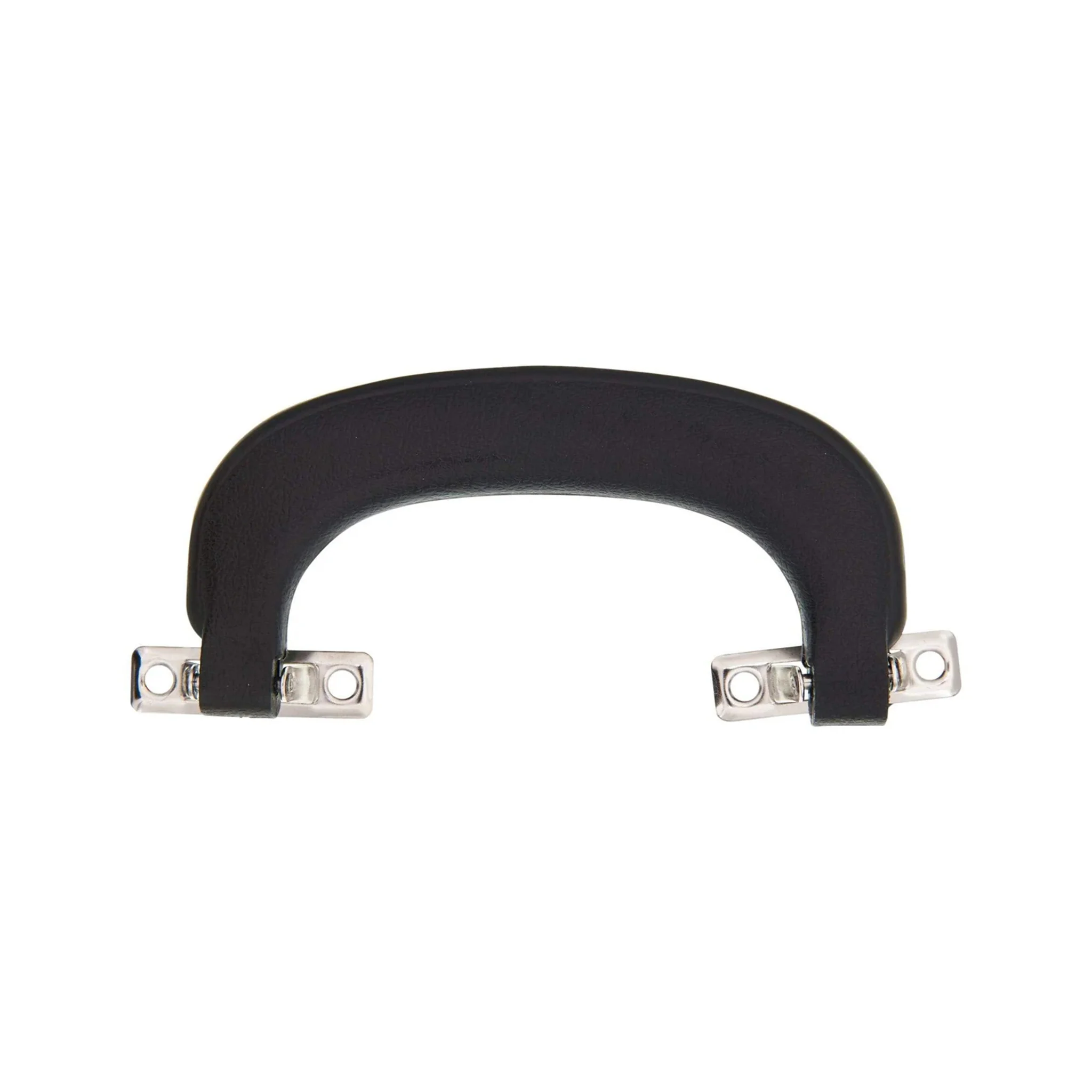 4 1/4" Black, Handle with Nickel Hardware, Plastic/Steel, #L-1796-NP