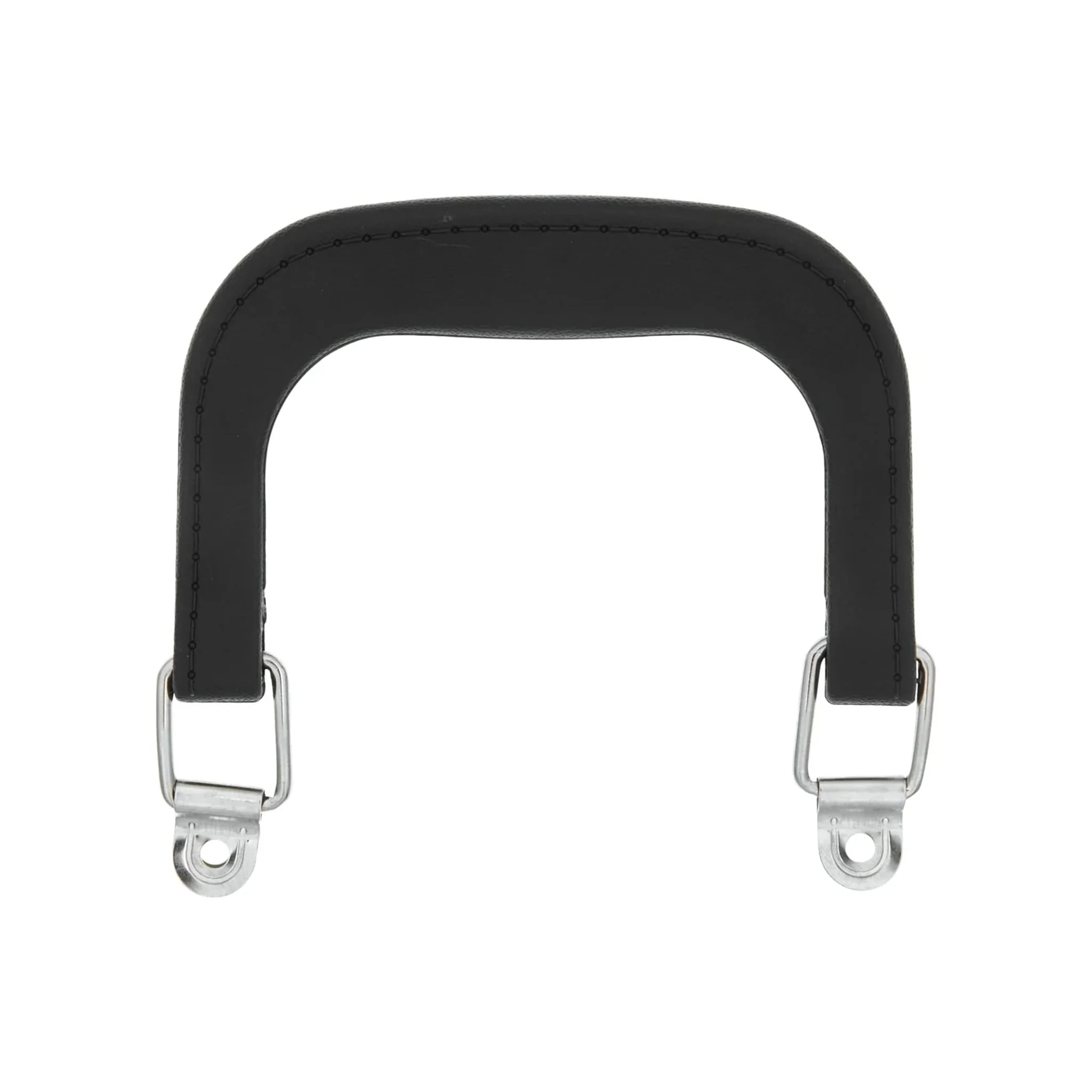 4" Black w/Nickel, Plastic Double Handles, Pair, #L-3590