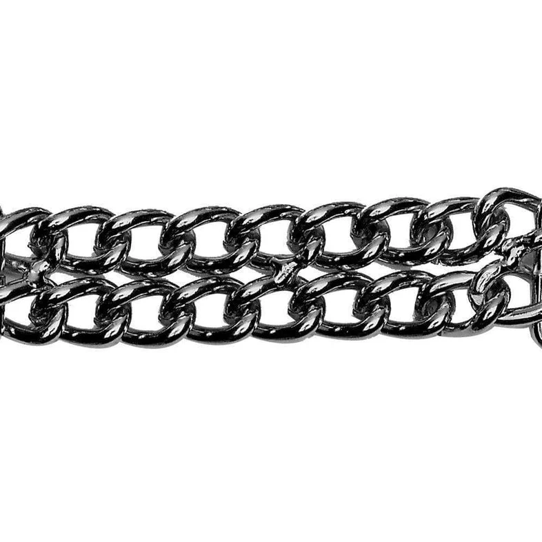 4-1/4" Chrome, Double Chain Purse Handle, Steel, #C-1576
