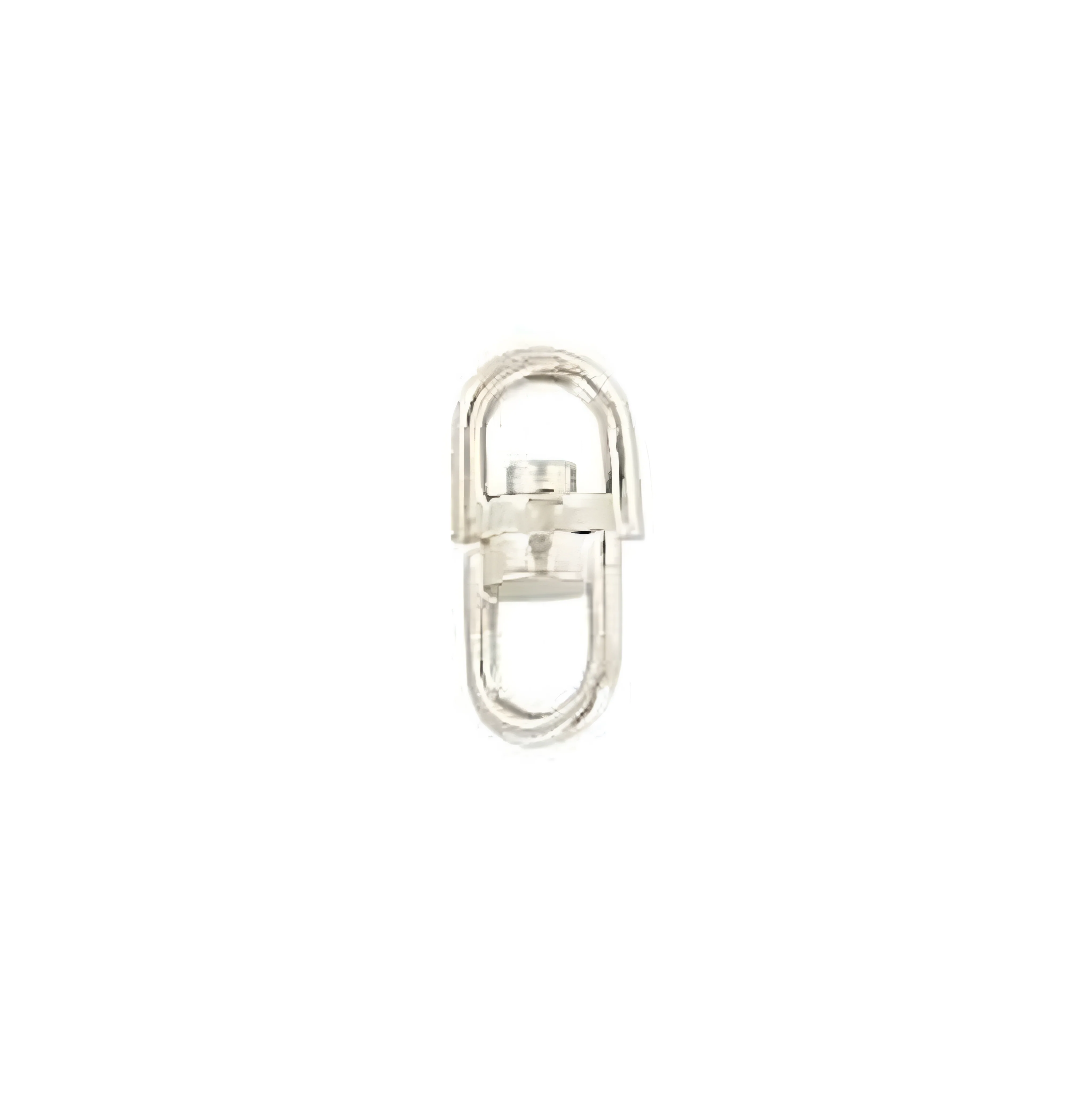 4.7mm Shiny Nickel, Twin Swivel, Zinc Alloy-PK10, #P-2662-NIC