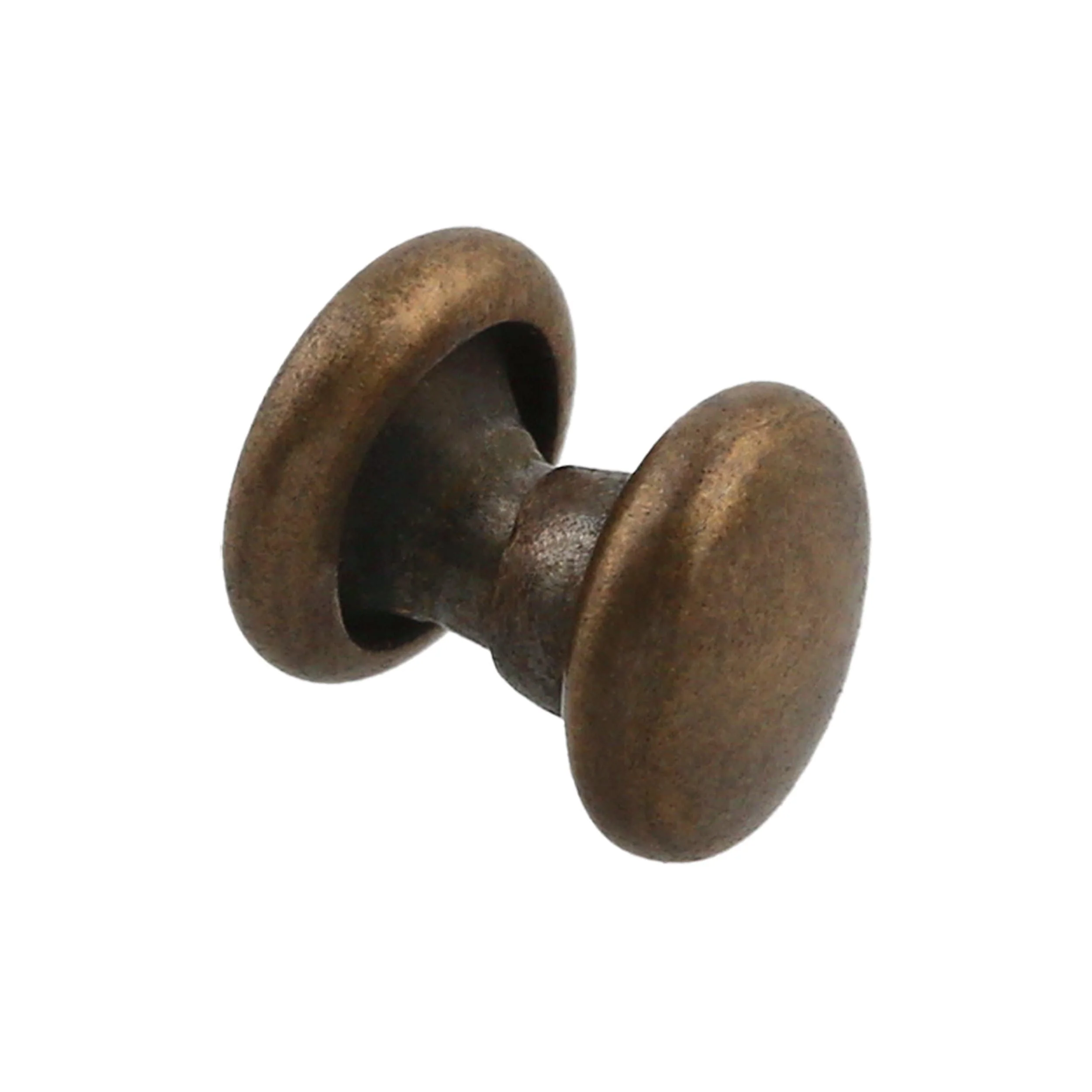 4mm Antique Brass, Double Capped Rivet, Iron - PK100, #A-337-ANTB
