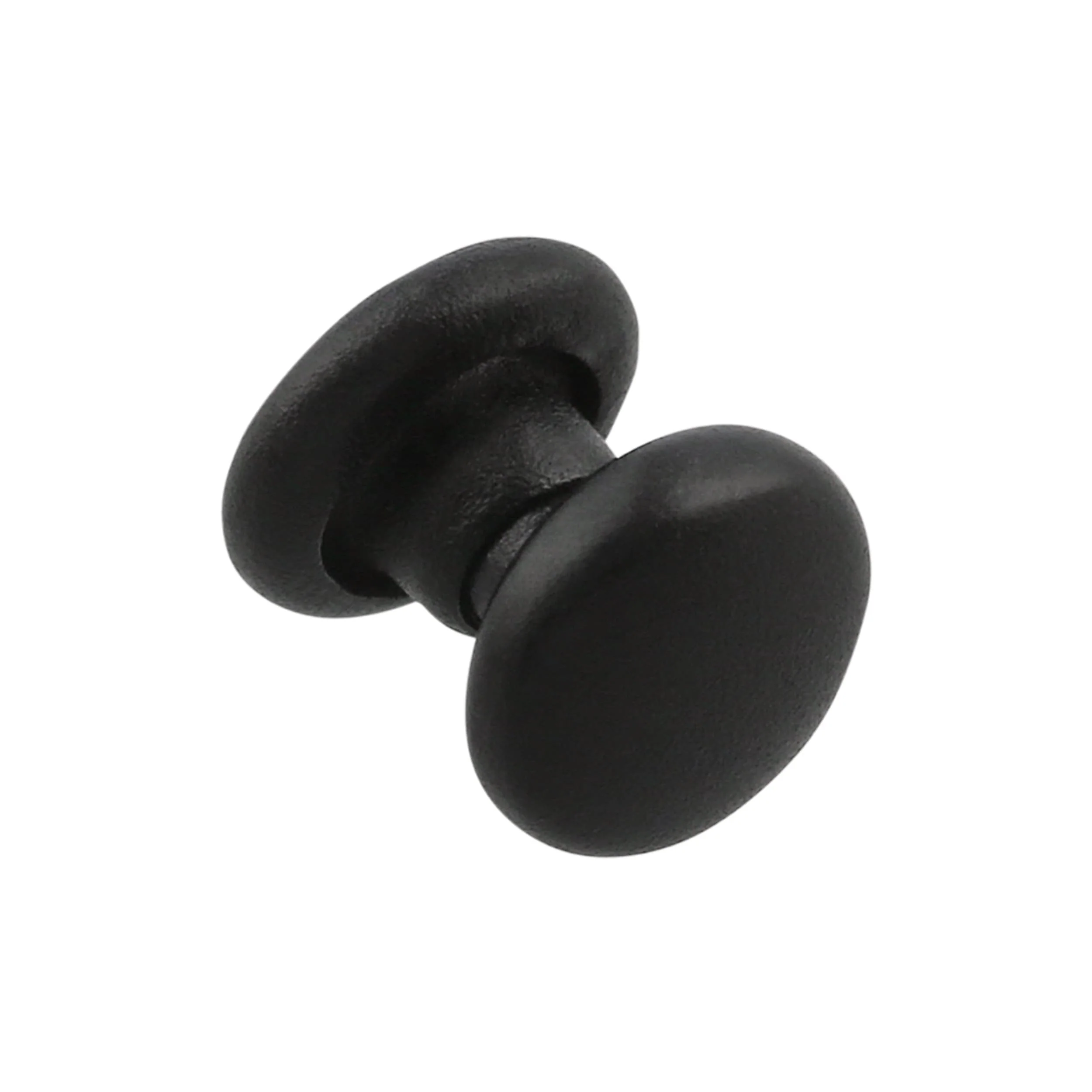 4mm Black Plate, Double Cap Jiffy Rivet, Iron - PK100, #A-337-BLK