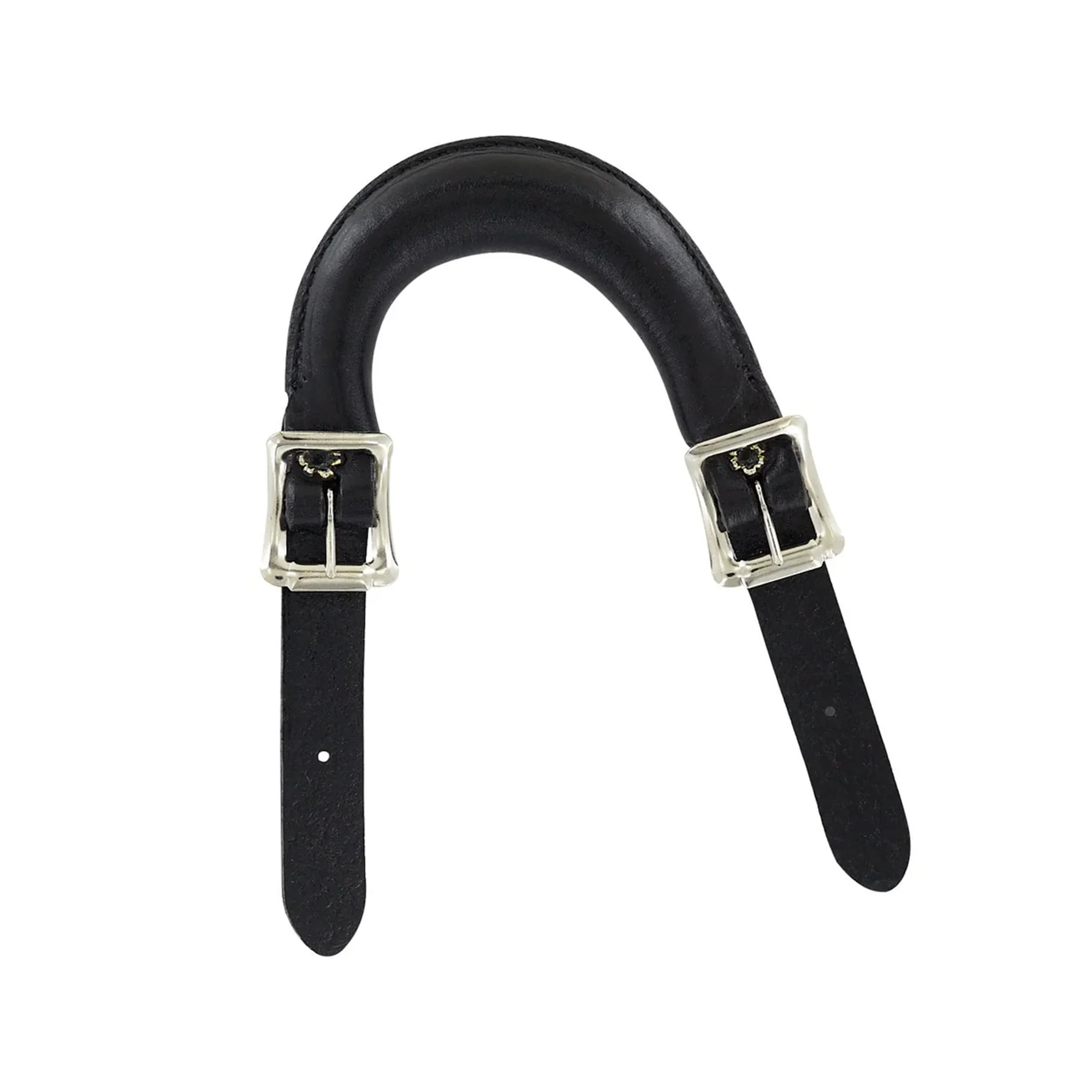 5" Black, Emergency Handle, Leather, #L-455-BLK