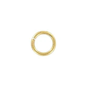 5/16" Brass Plated, Split Round Jump Ring, Steel, #A-419-BP
