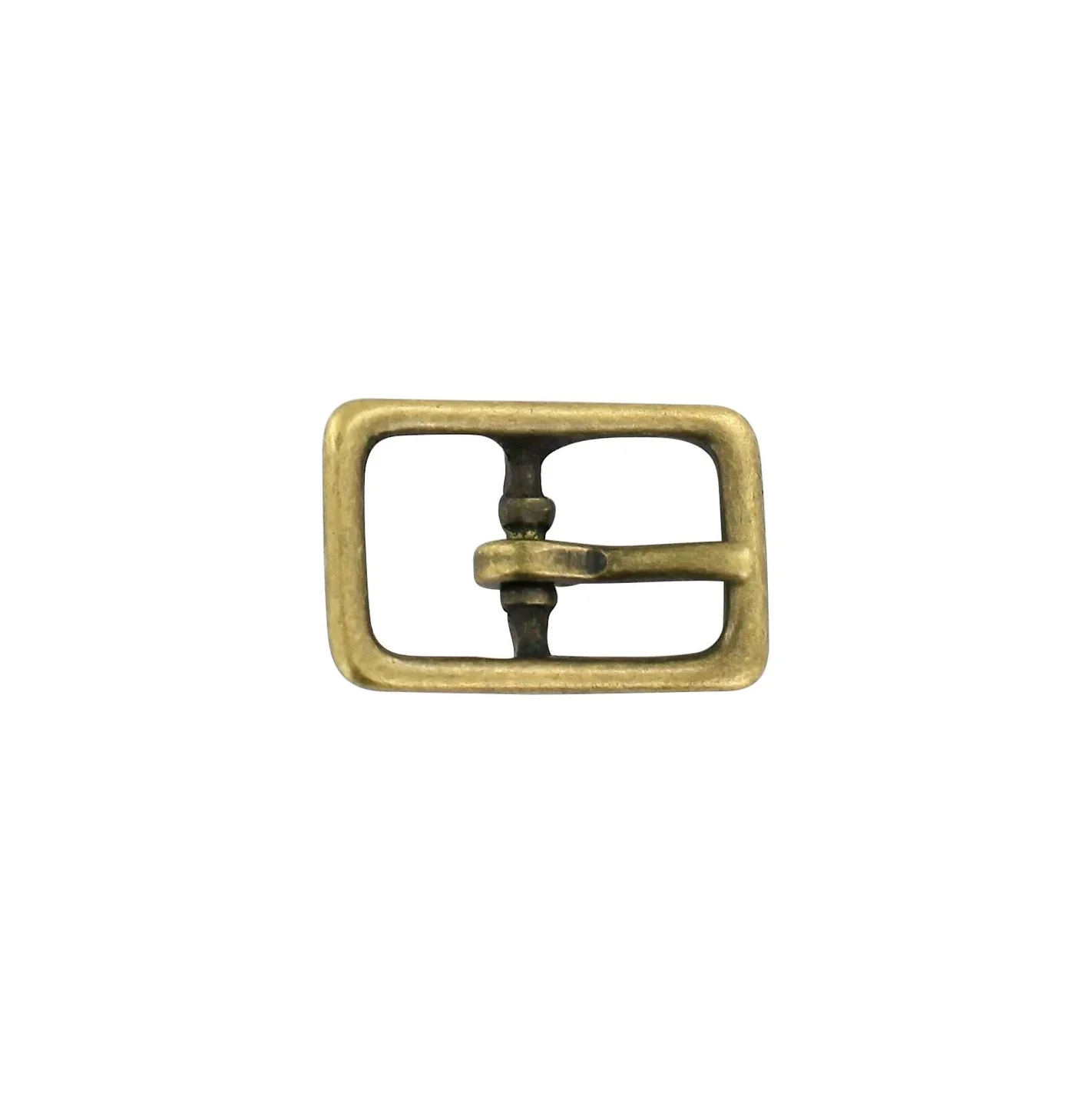 5/8" Antique Brass, Center Bar Buckle, Solid Brass, #C-1462-ANTB