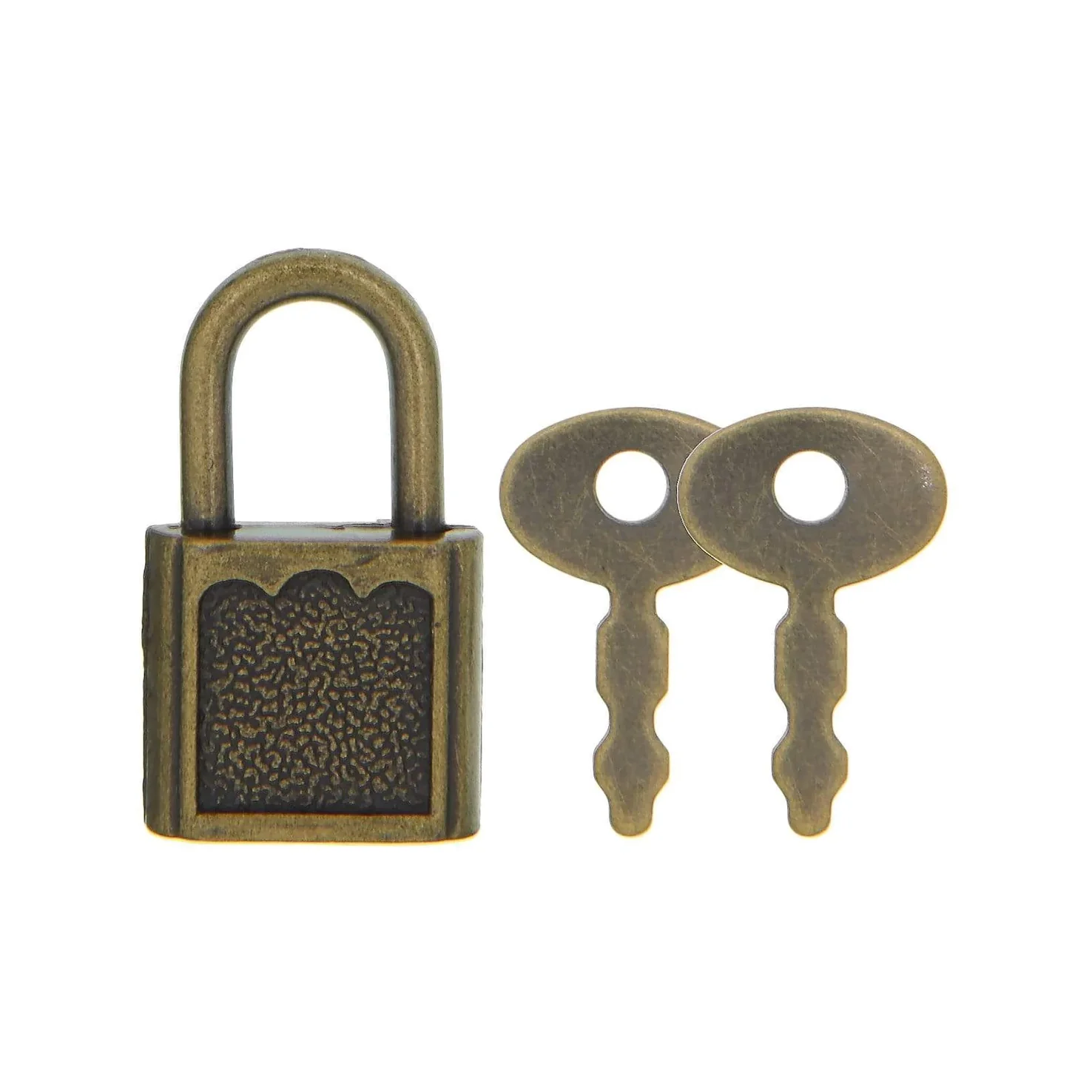 5/8" Antique Brass, Padlock, Zinc Alloy, #L-1514-ANTB