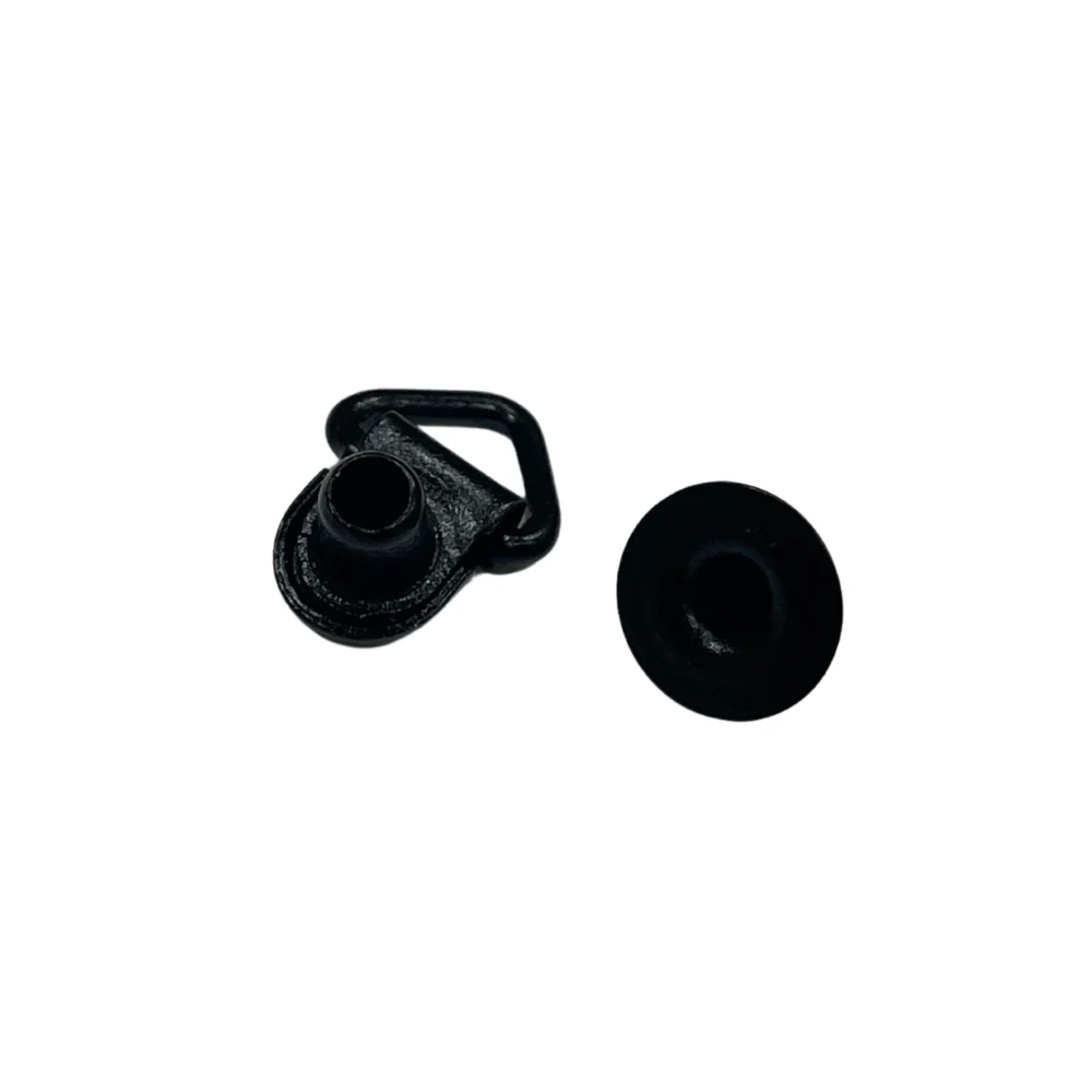 5/8" Black, Boot Hook Loop w/Eyelet, Steel, #XBH-1