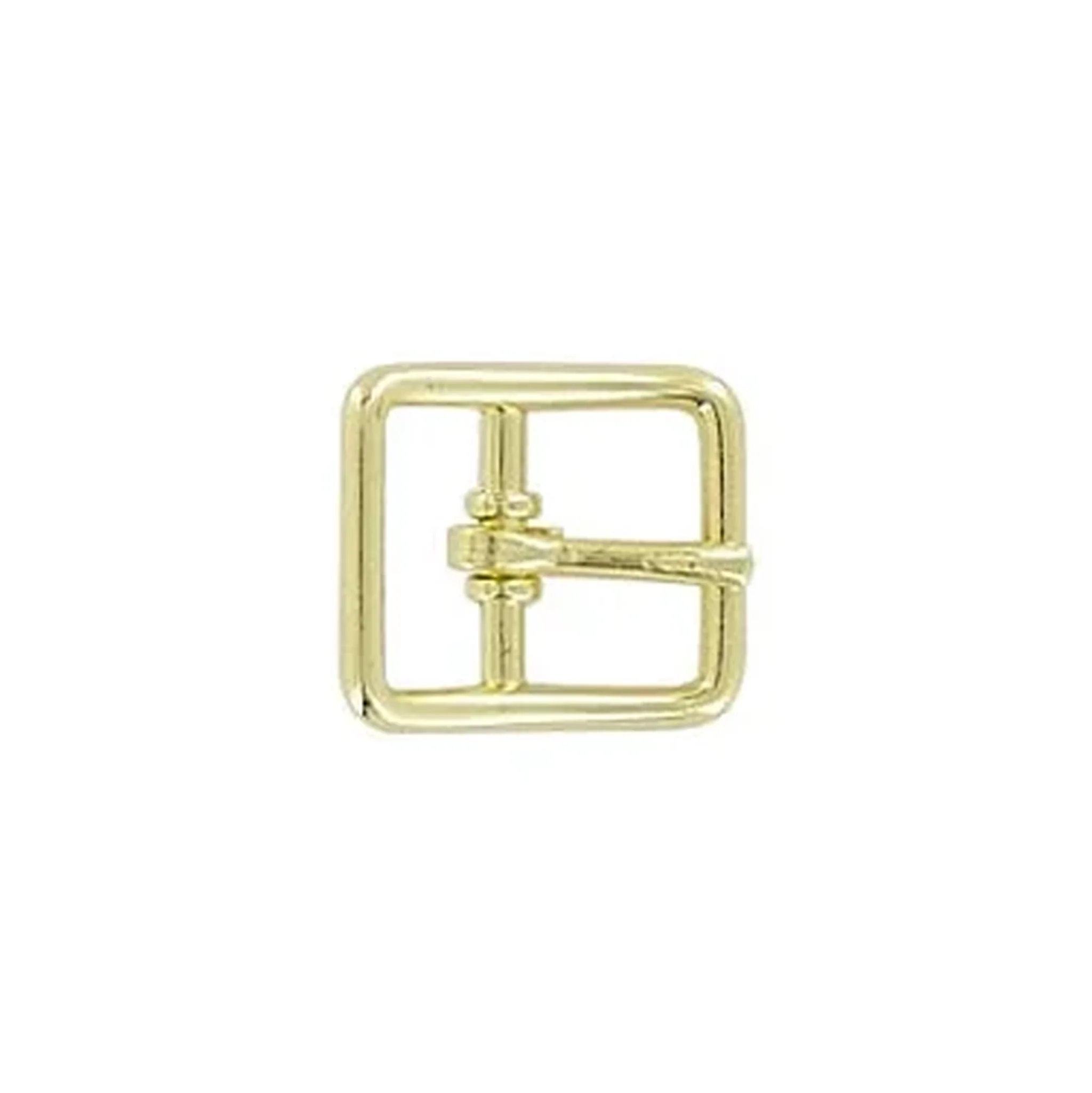 5/8" Brass, Center Bar Buckle, Zinc Alloy, #C-22-5-8-BP