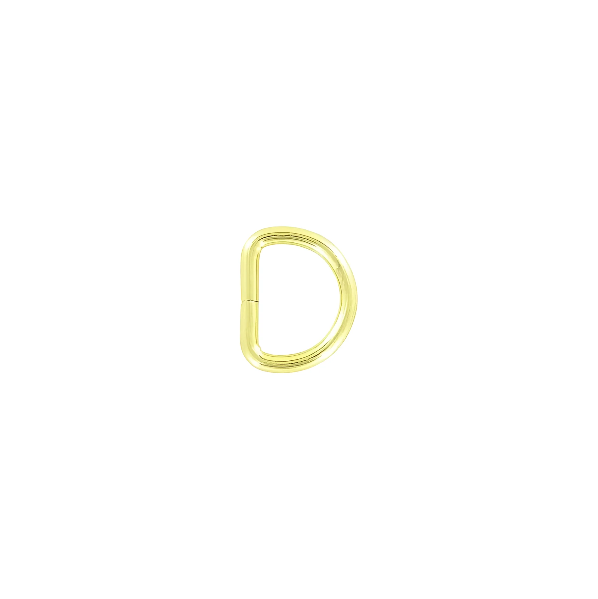 5/8" Brass, Split D-Ring, Steel, #D-104-BP