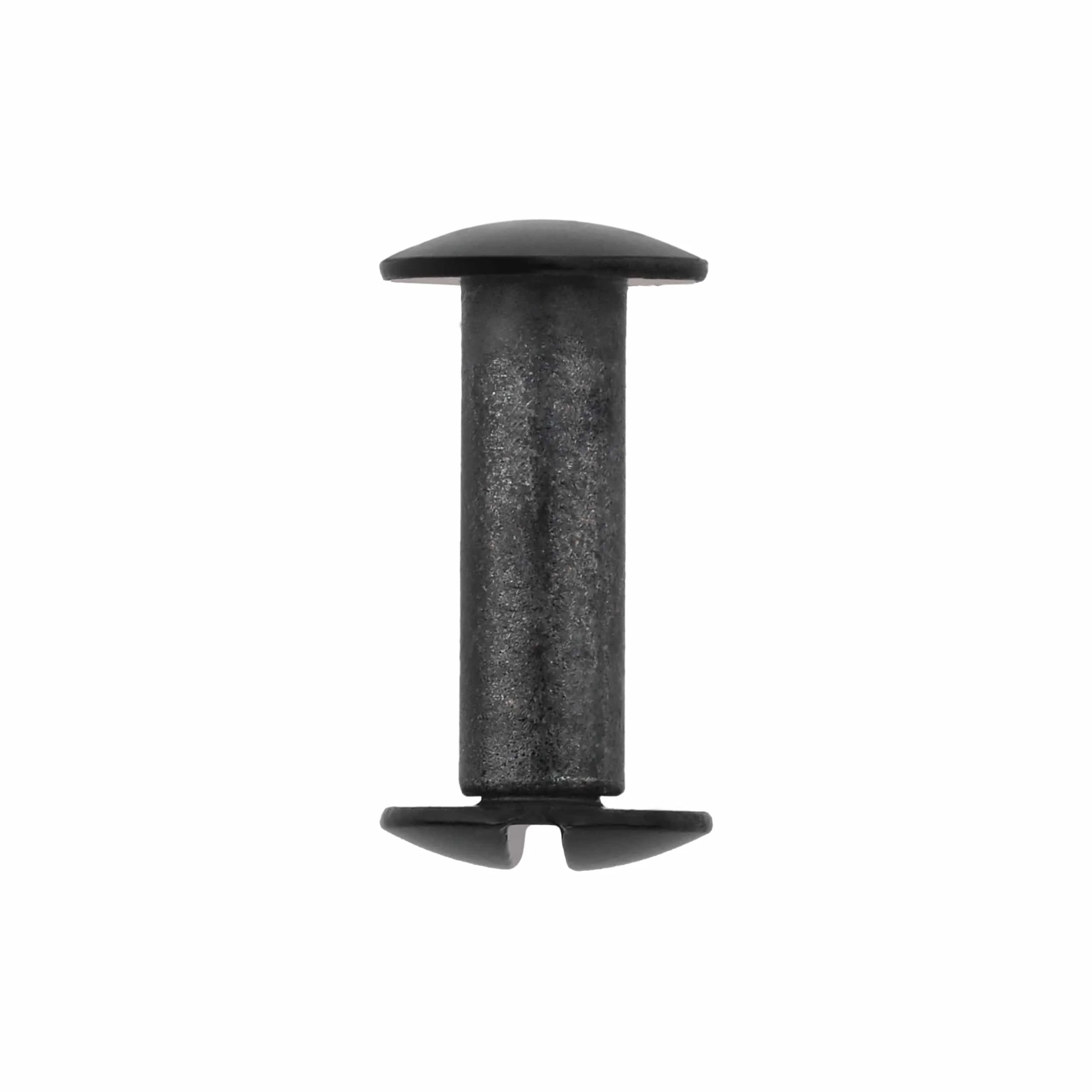 5/8" Glossy Black, Chicago Screw, Solid Brass PK10, #L-156-5-8-BLK