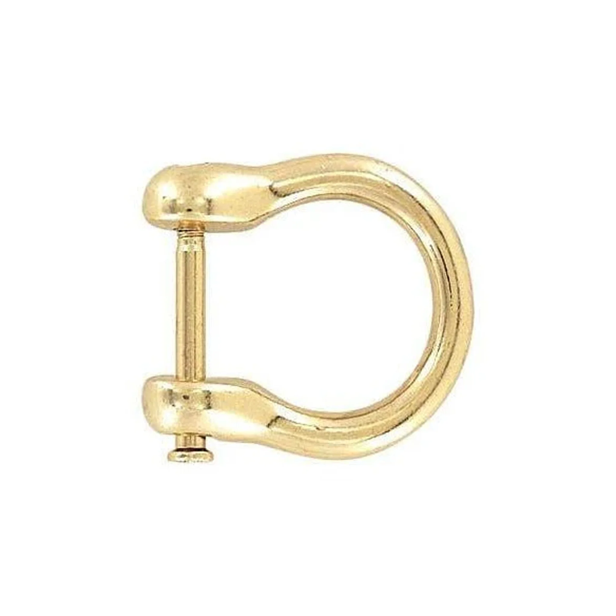 5/8" Gold, Horseshoe Ring with Screw-In Pin, Zinc Alloy, #P-2231-GOLD