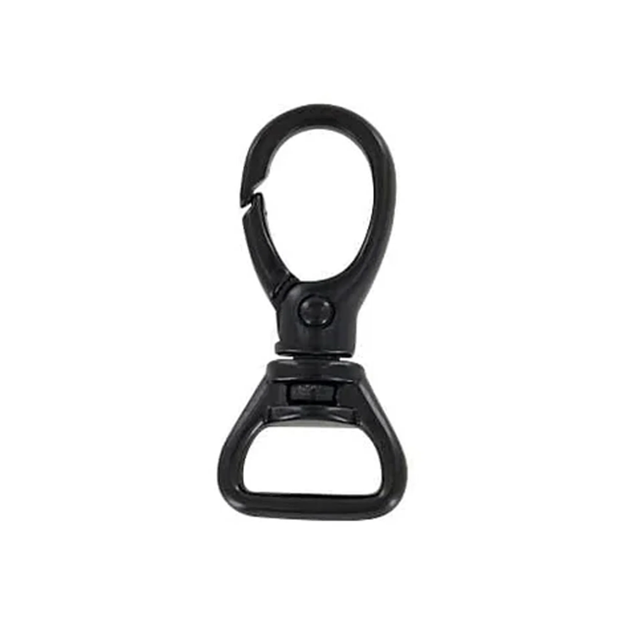 5/8" Matte Black, Lever Swivel Snap Hook, Zinc Alloy, #P-2801-BLK